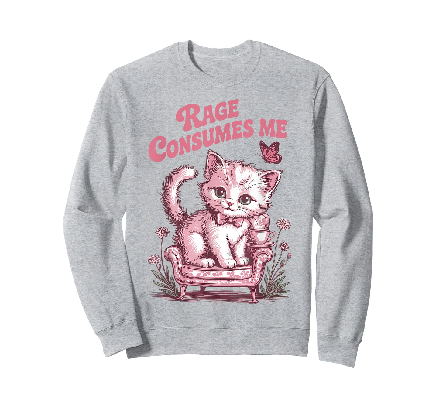 Rage Consumes Me Funny Cat Meme T-Shirt