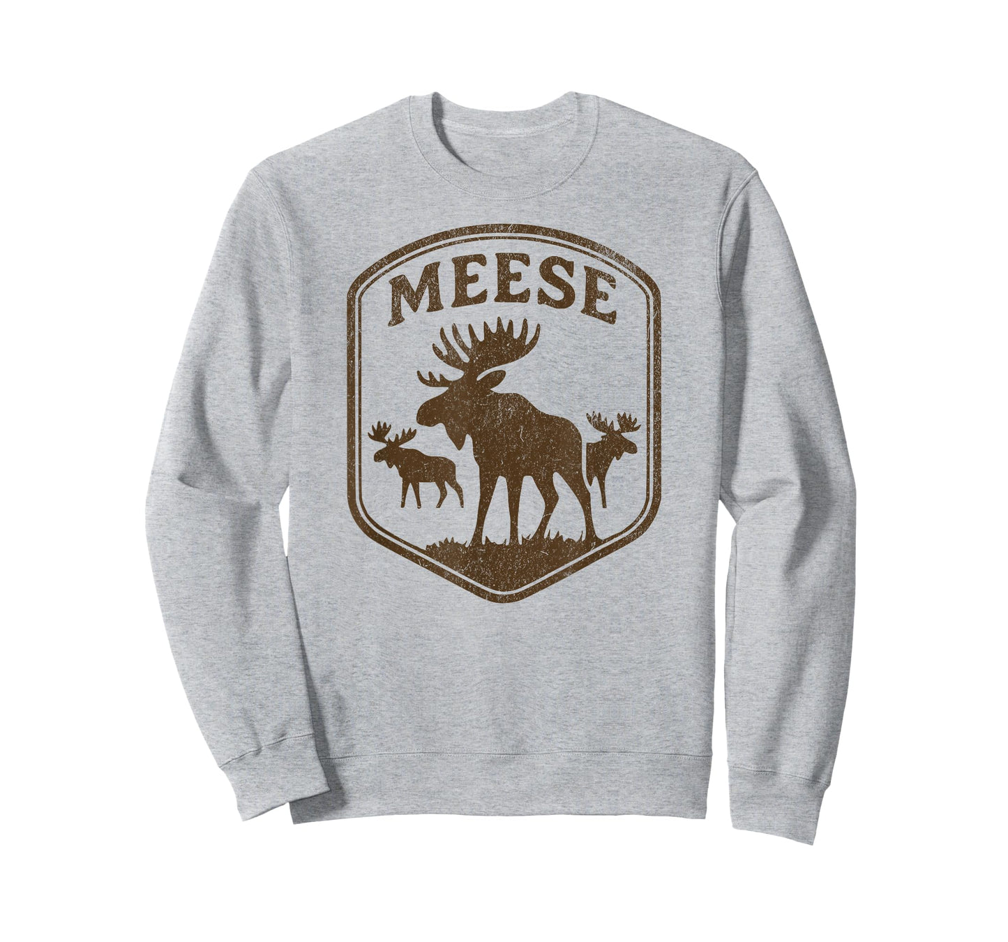 Plural of Moose is Meese Funny Vintage Animal Joke Tee T-Shirt