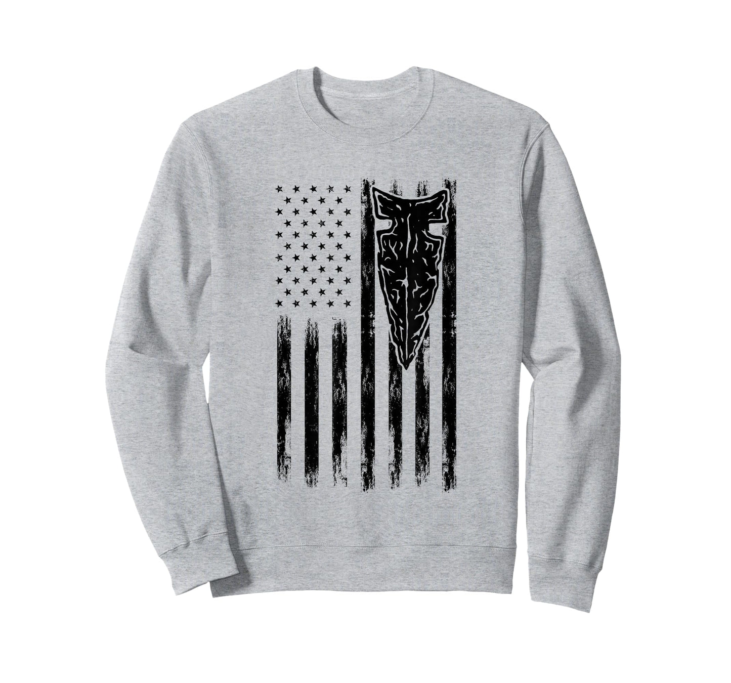 Arrowhead USA Flag Flintknapping Bushcraft Funny Arrowhead T-Shirt