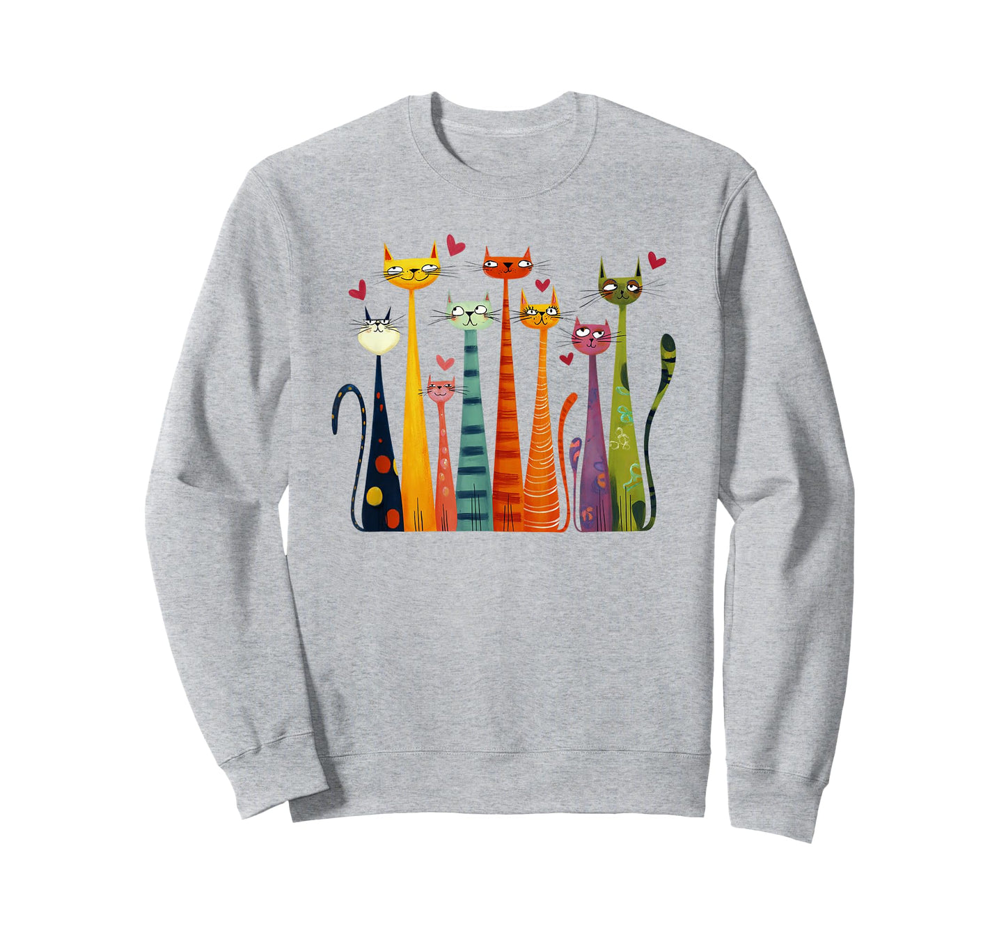 Cute Funny Cats Design T-Shirt