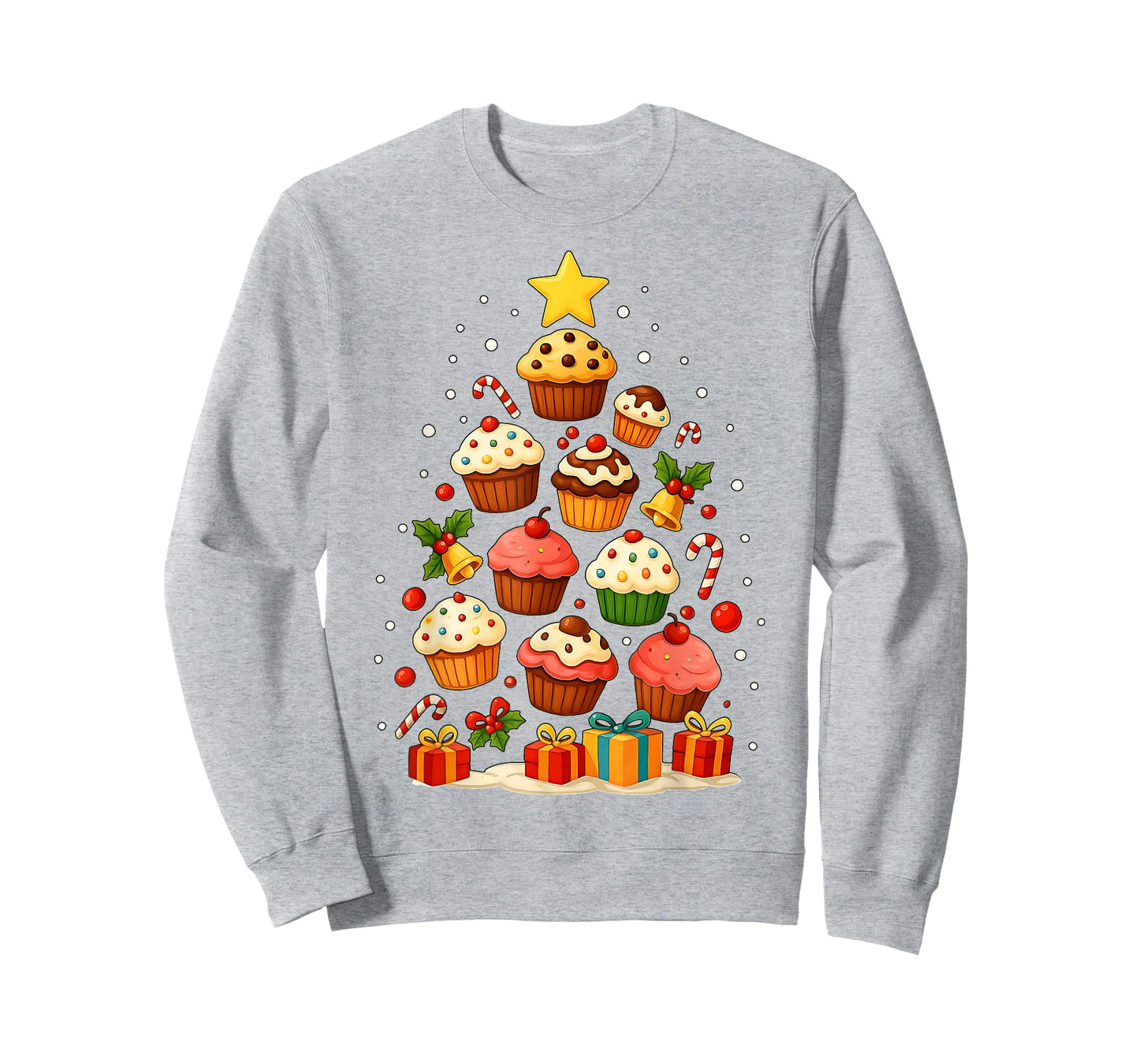 Cute Cupcake Baking Baker Christmas Tree Xmas T-Shirt