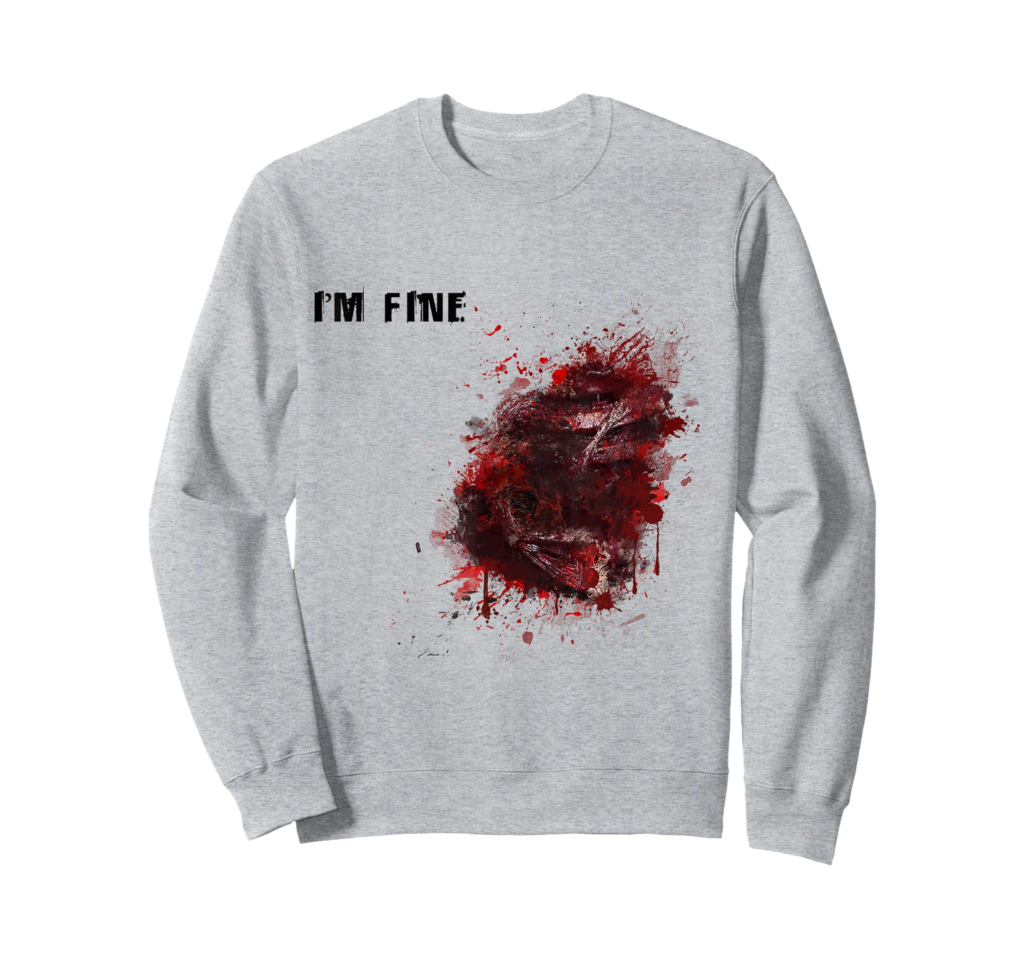 I'm Fine Wound Injury Funny Halloween Costume Gift T-Shirt
