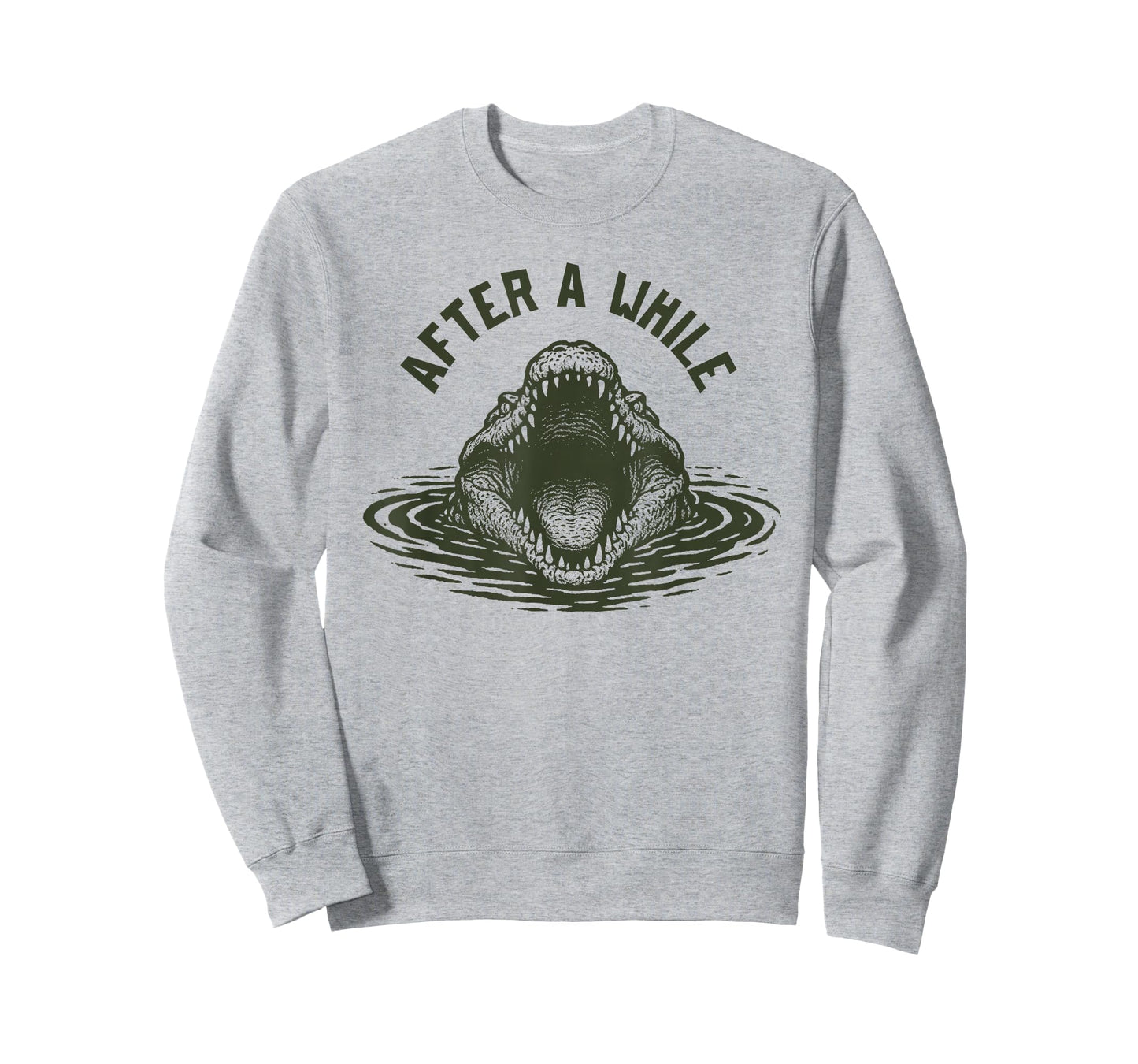 After A While Crocodile Funny Animal Graphic Meme T-Shirt