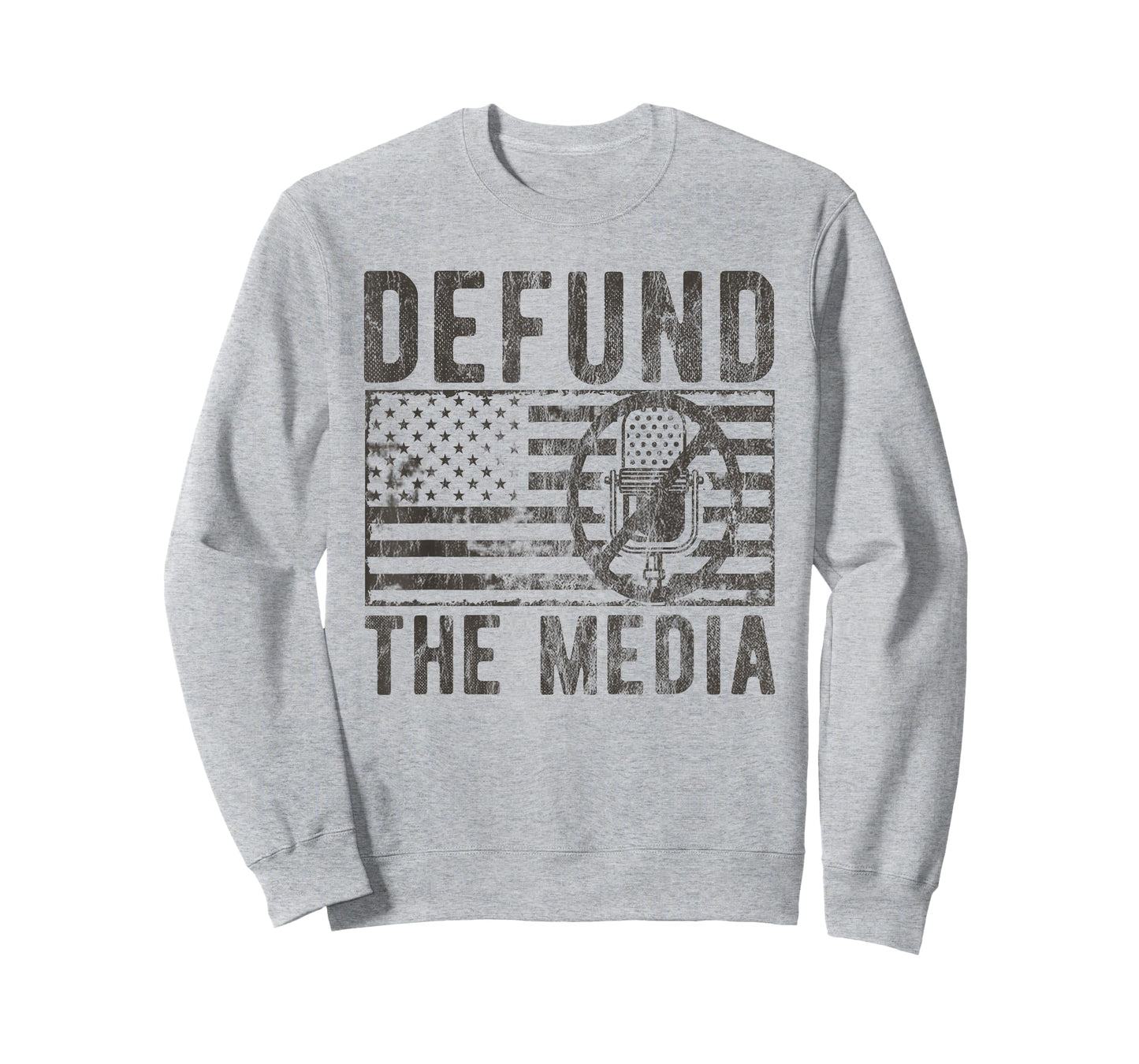 Anti Fake News Political Protest Distressed Defund The Media T-Shirt