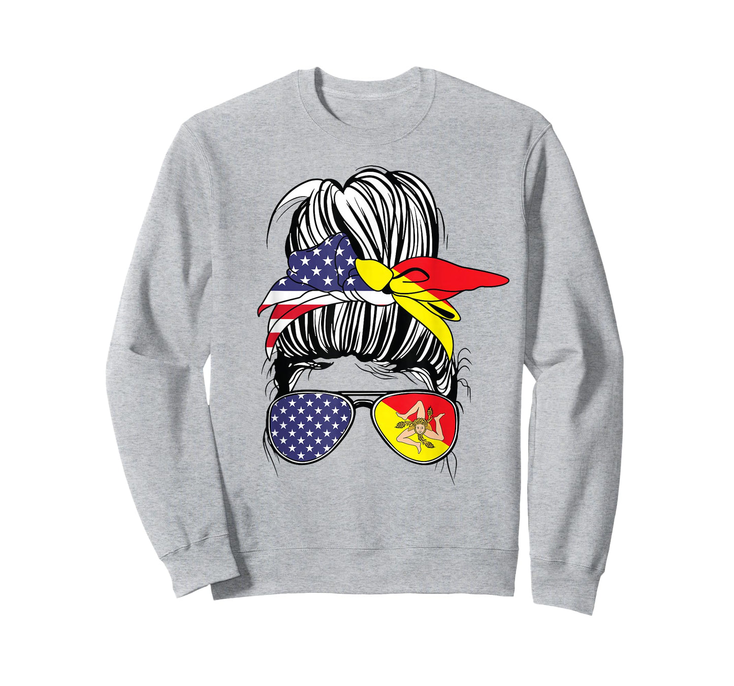 Sicilian American Heritage Sicilian Women USA Girl Sicily T-Shirt