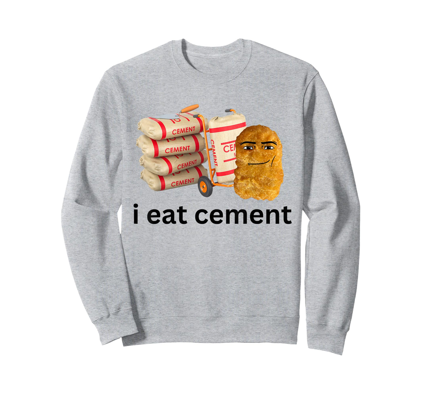 I Eat Cement Funny Cursed Chicken Nugget Meme T-Shirt