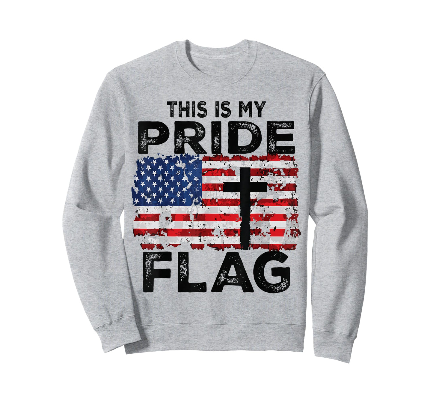 This is My Pride Flag Jesus Cross USA American 4th of July T-Shirt