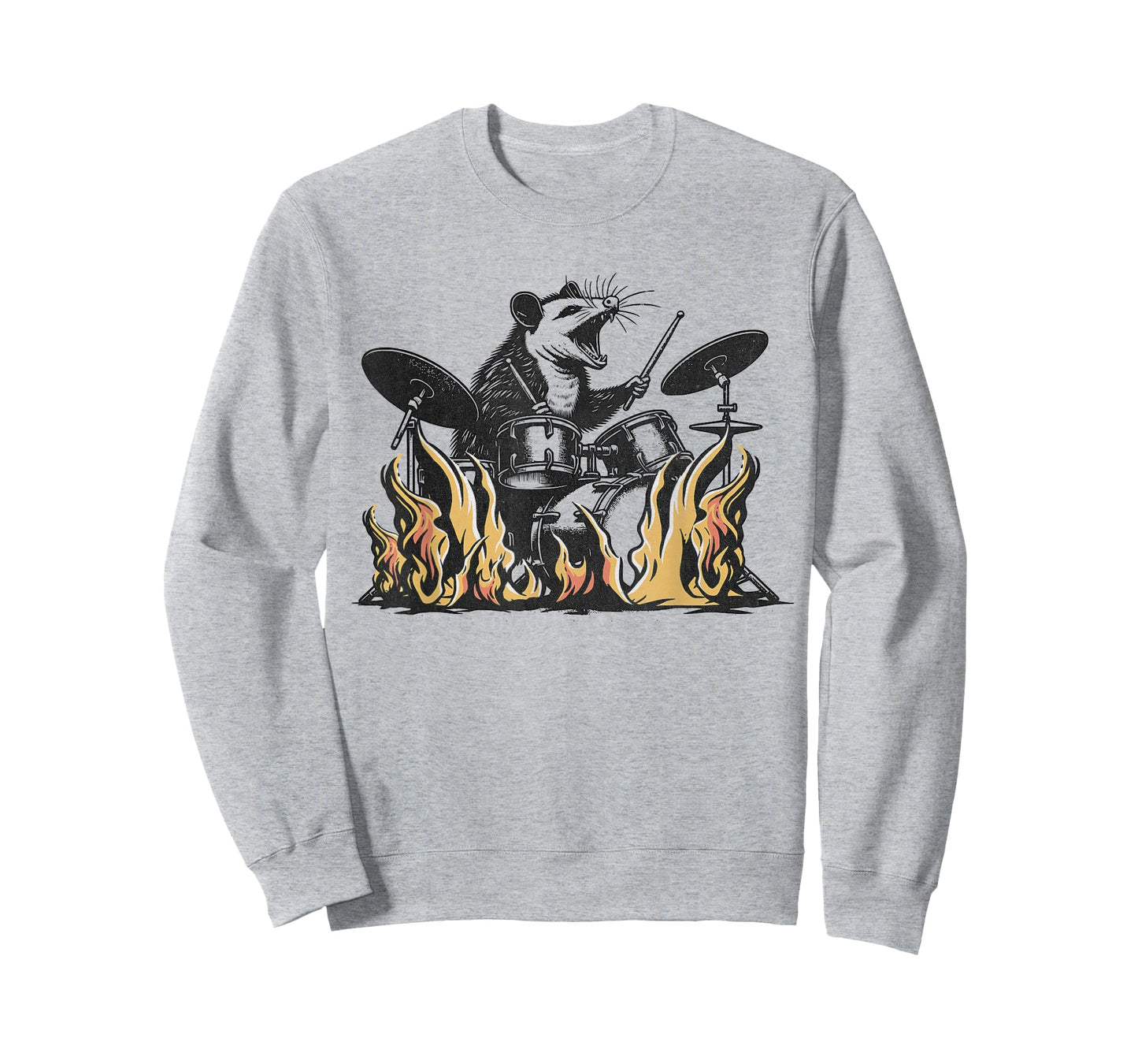 Possum Drumming Opossum Playing Drums - Drummer T-Shirt