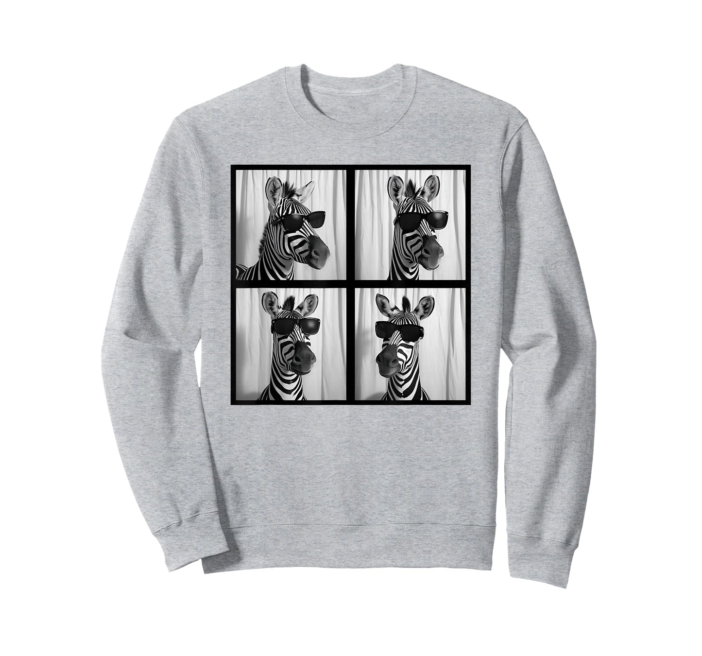 Zebra with Sunglasses Zoo Lover Funny Safari Animal Photo T-Shirt