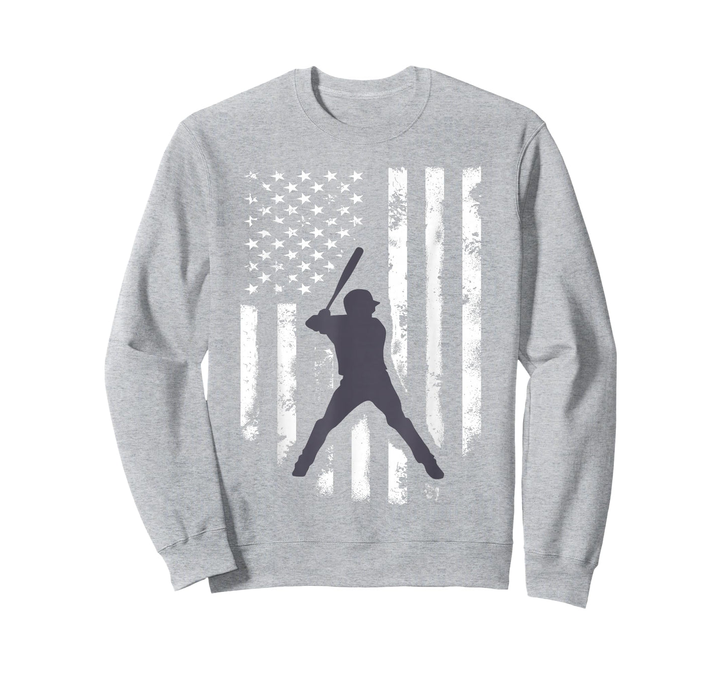 American Flag Baseball Shirt Cool Distressed Jersey Gift Tee T-Shirt