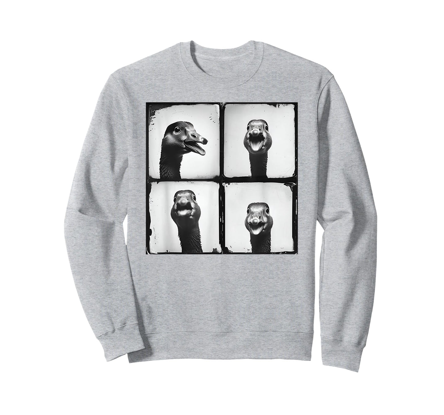 Cool Goose Face Photo Love Geese Farmyard Funny Retro Animal T-Shirt