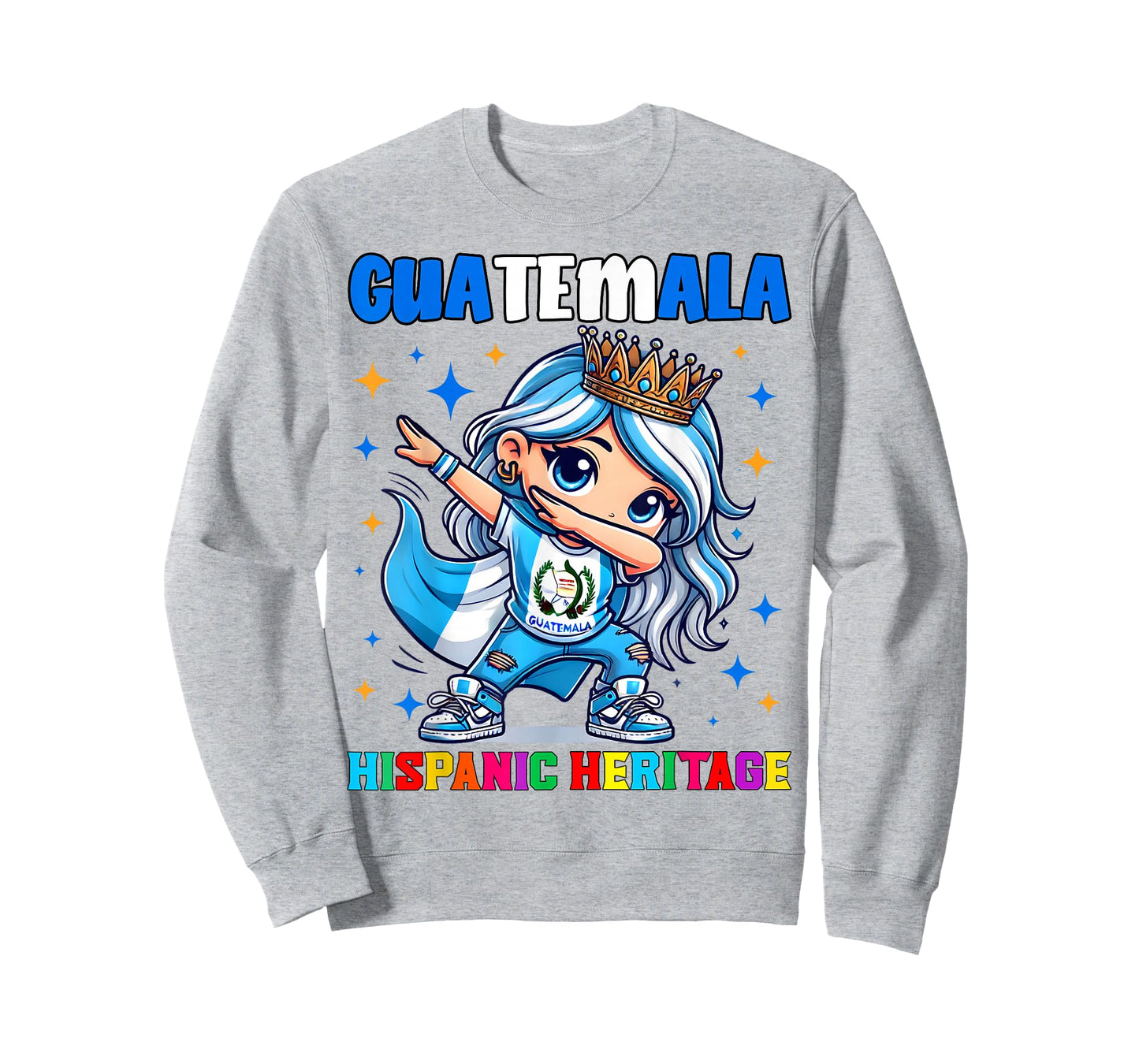 Guatemala Dabbing Girl Hispanic Heritage Celebration T-Shirt