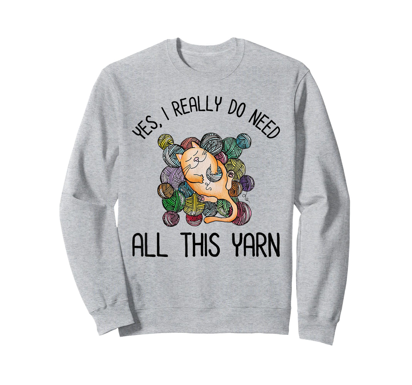 Yes I Really Do Need All This Yarn Cute Yarn & Cat Lover Men Women Girls Kids T-Shirt