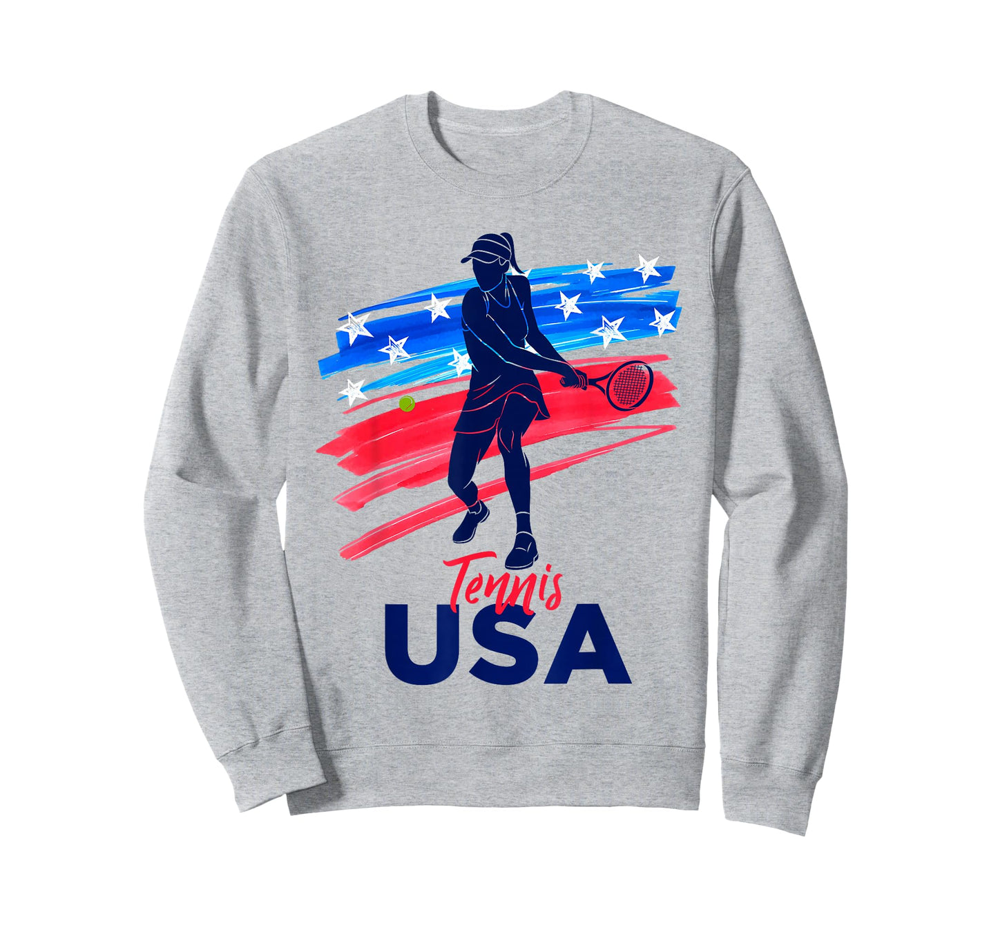 Womens USA Tennis Support The Team Shirt USA Tennis Lover T-Shirt