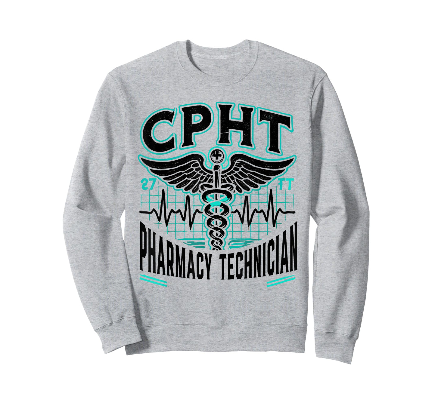 CPHT Pharmacy Technician Pharmacist Heartbeat T-Shirt