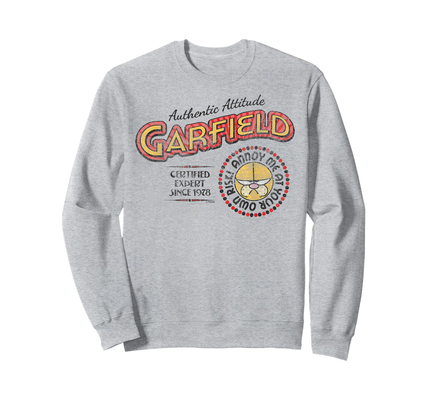 Garfield Authentic Attitude Expert Cartoon Cat T-Shirt
