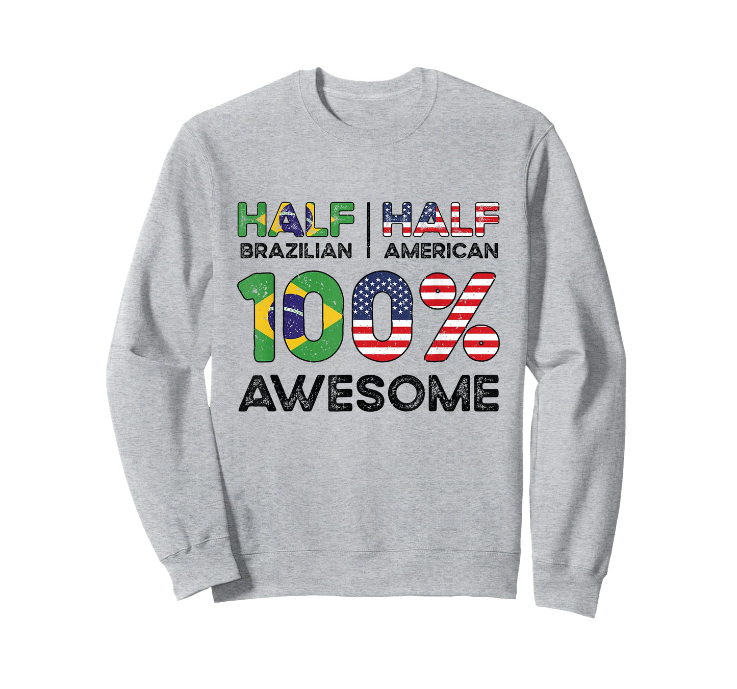 Brazilian American Patriot USA Grown Brazil US Flag T-Shirt