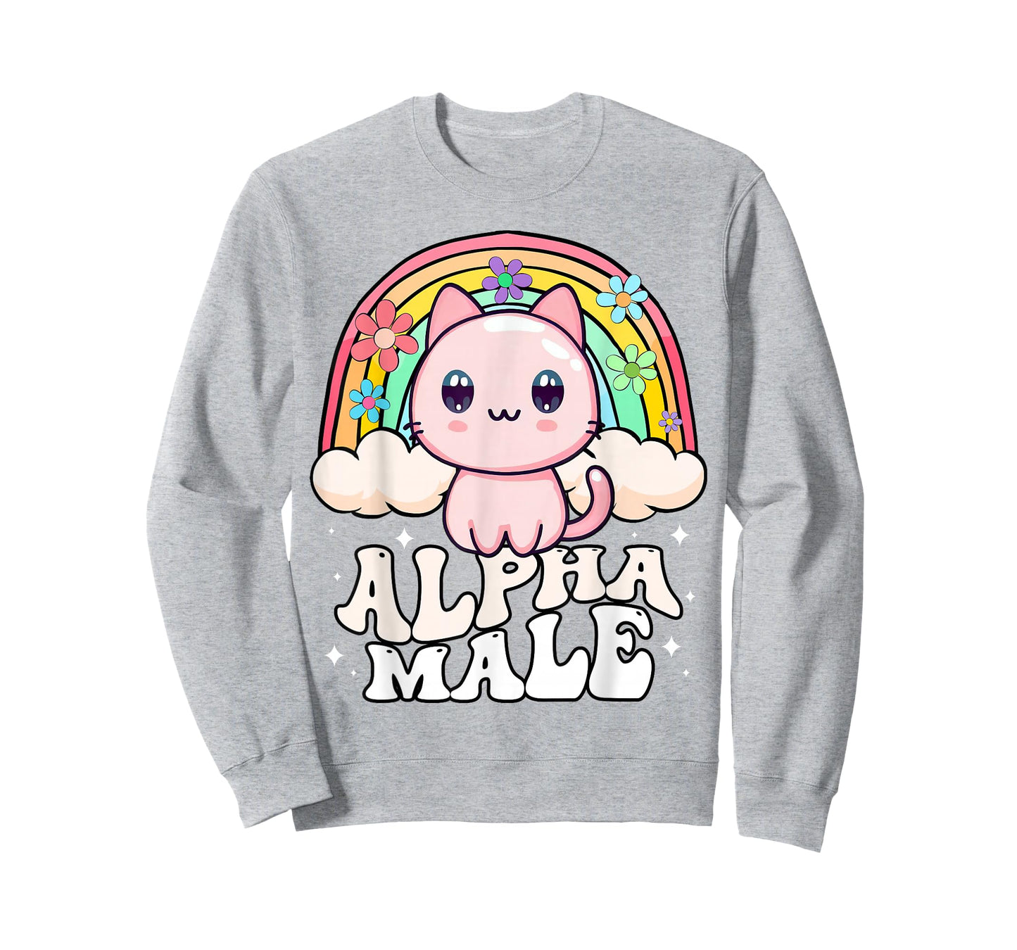 Alpha Male Cat Kitten Rainbow T-Shirt