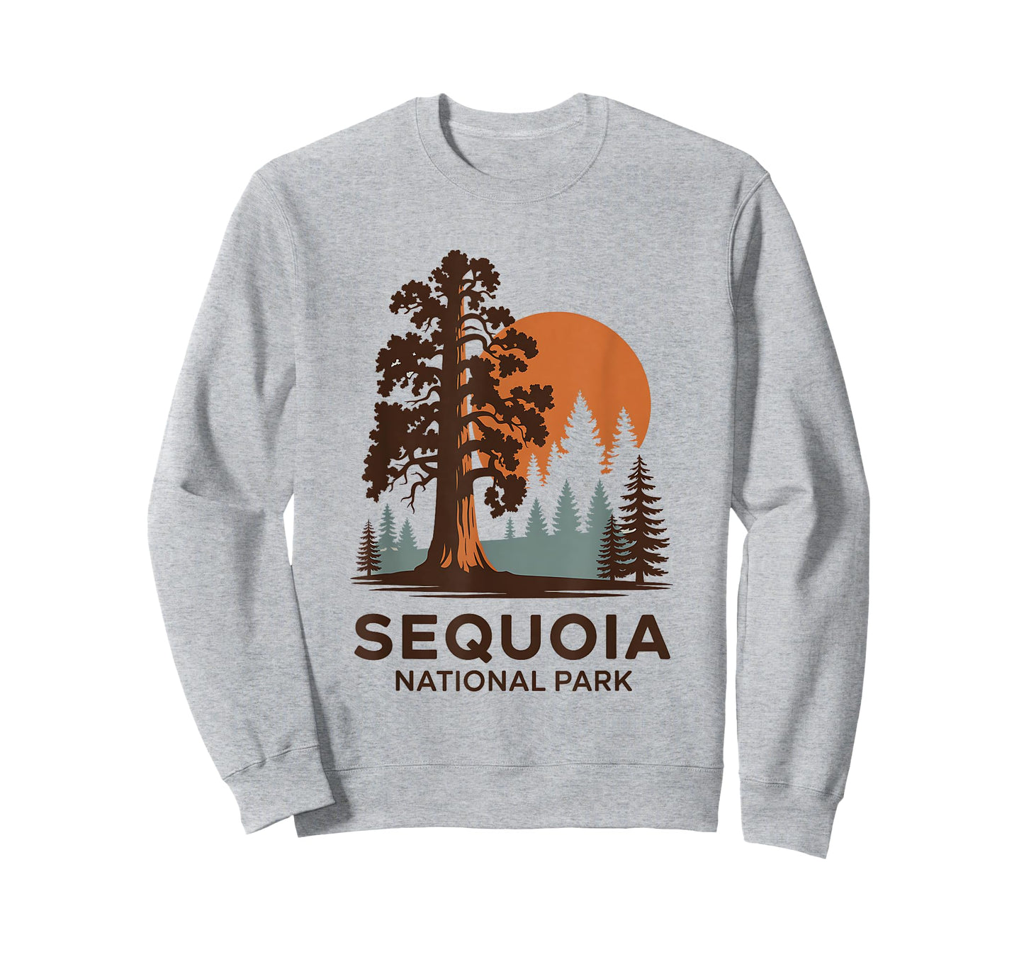 Retro Sequoia National Park Hiking Camping Outdoor T-Shirt