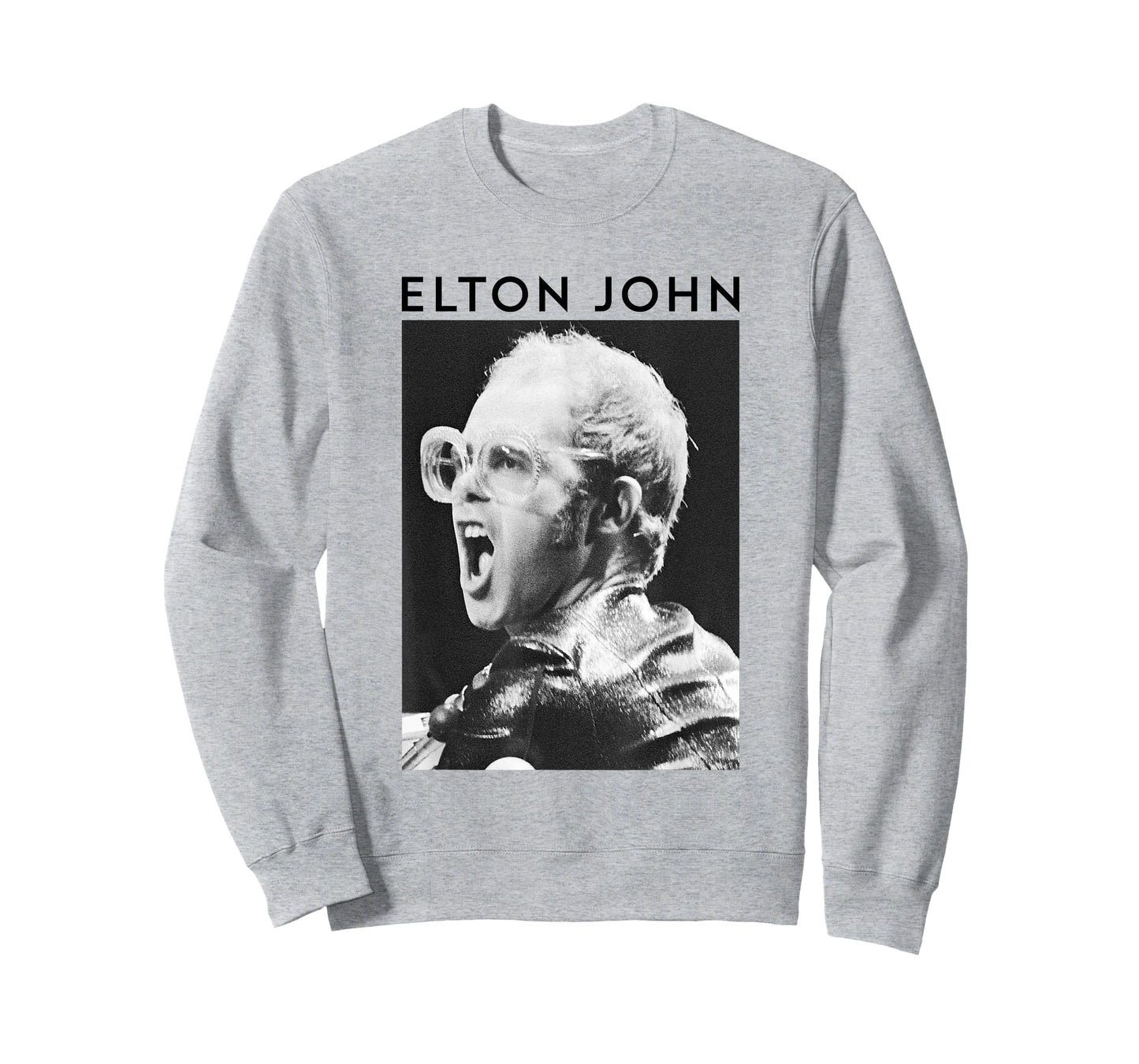 Elton John Official Black & White Photo T-Shirt