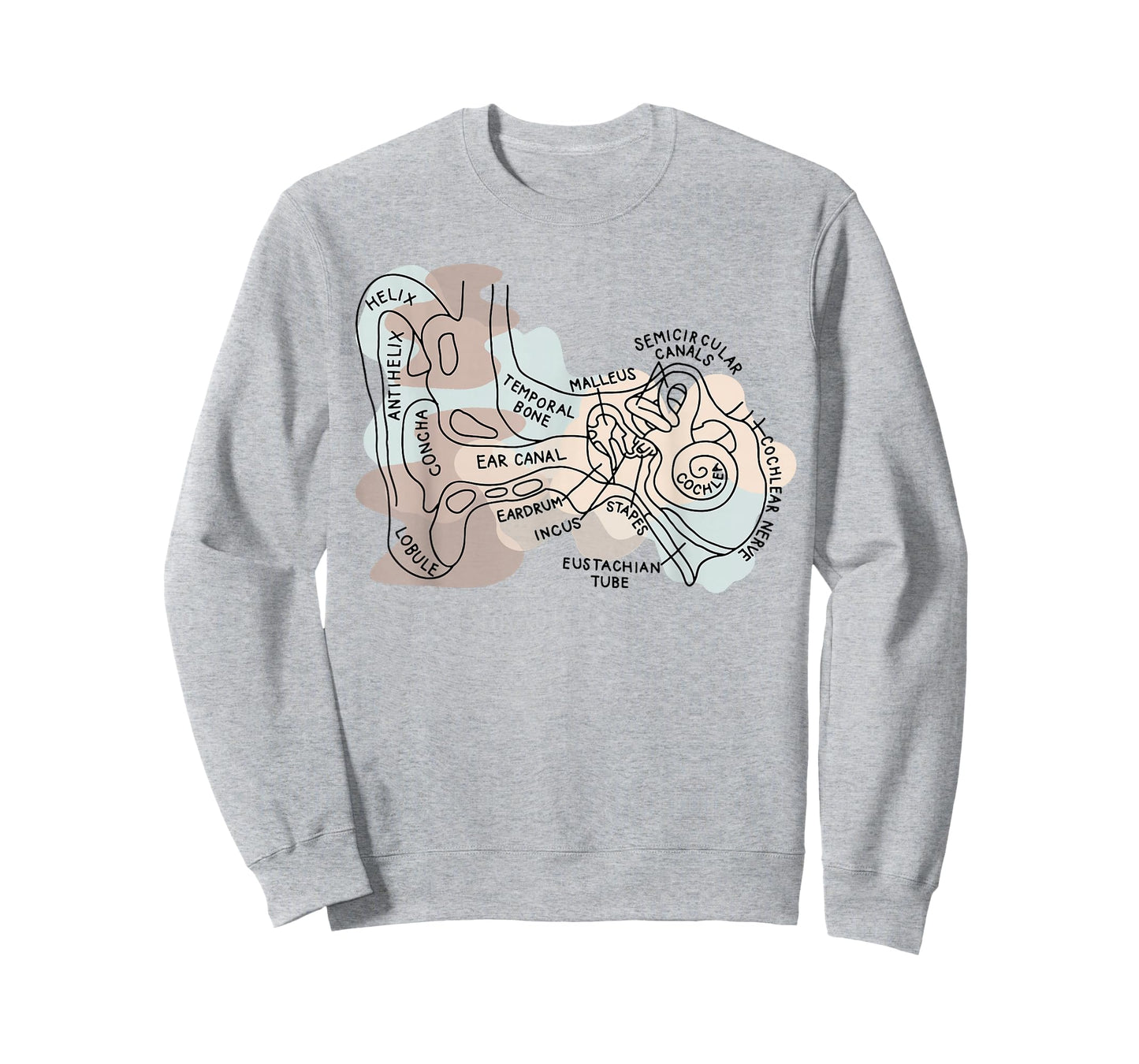 Audiology Audiologist Vestibular Therapist Inner Ear Anatomy T-Shirt