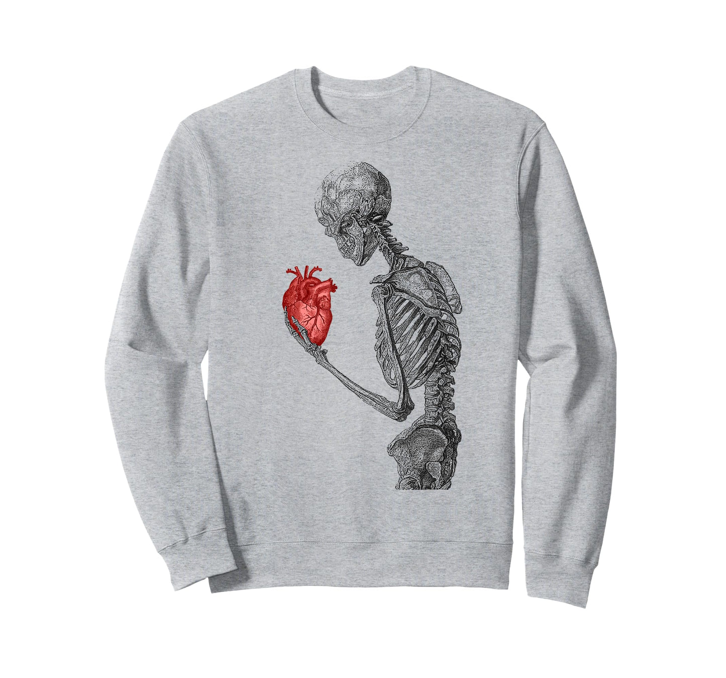 Anatomical Red Human Heart Skeleton Cardiac T-Shirt
