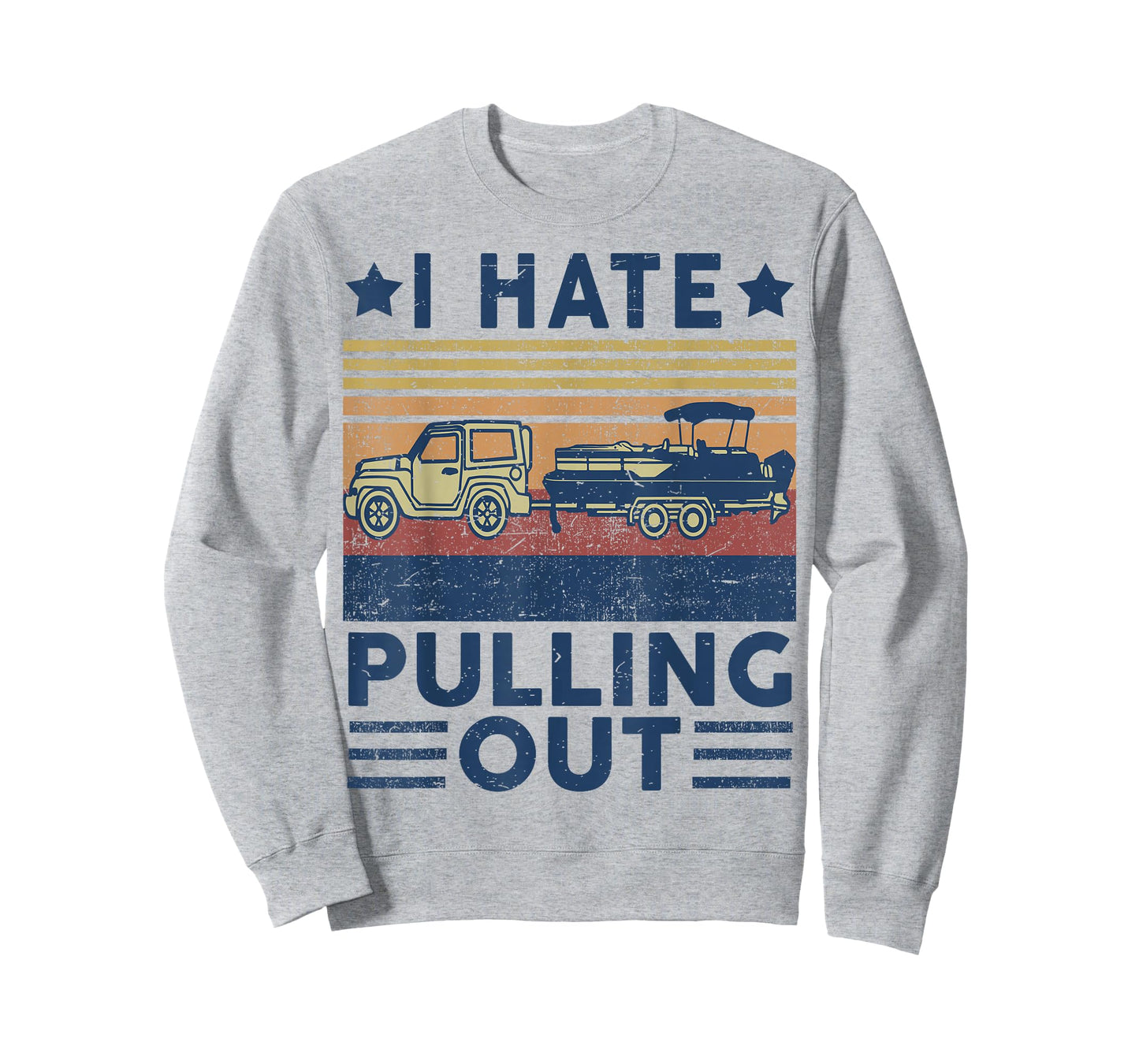 Boat Captain-Shirt I Hate Pulling Out Pontoon Dad Funny Papa T-Shirt