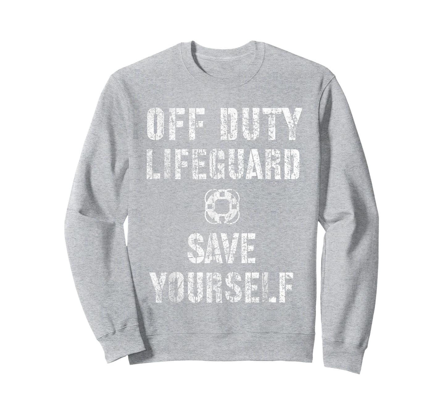 Cute SAVE YOURSELF OFF DUTY Lifeguard Swimming Pool Beach T-Shirt