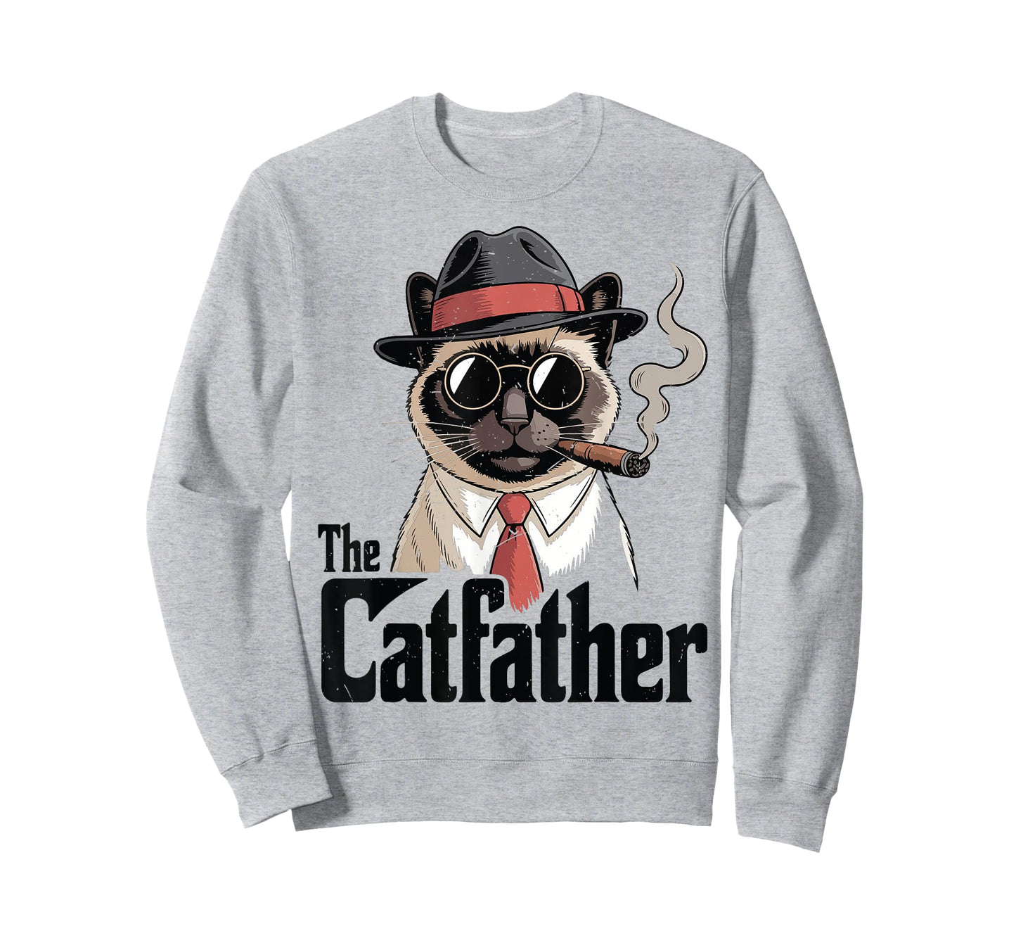 The Catfather Siamese Cat Dad Happy Father Day Gift Daddy Men Women T-Shirt