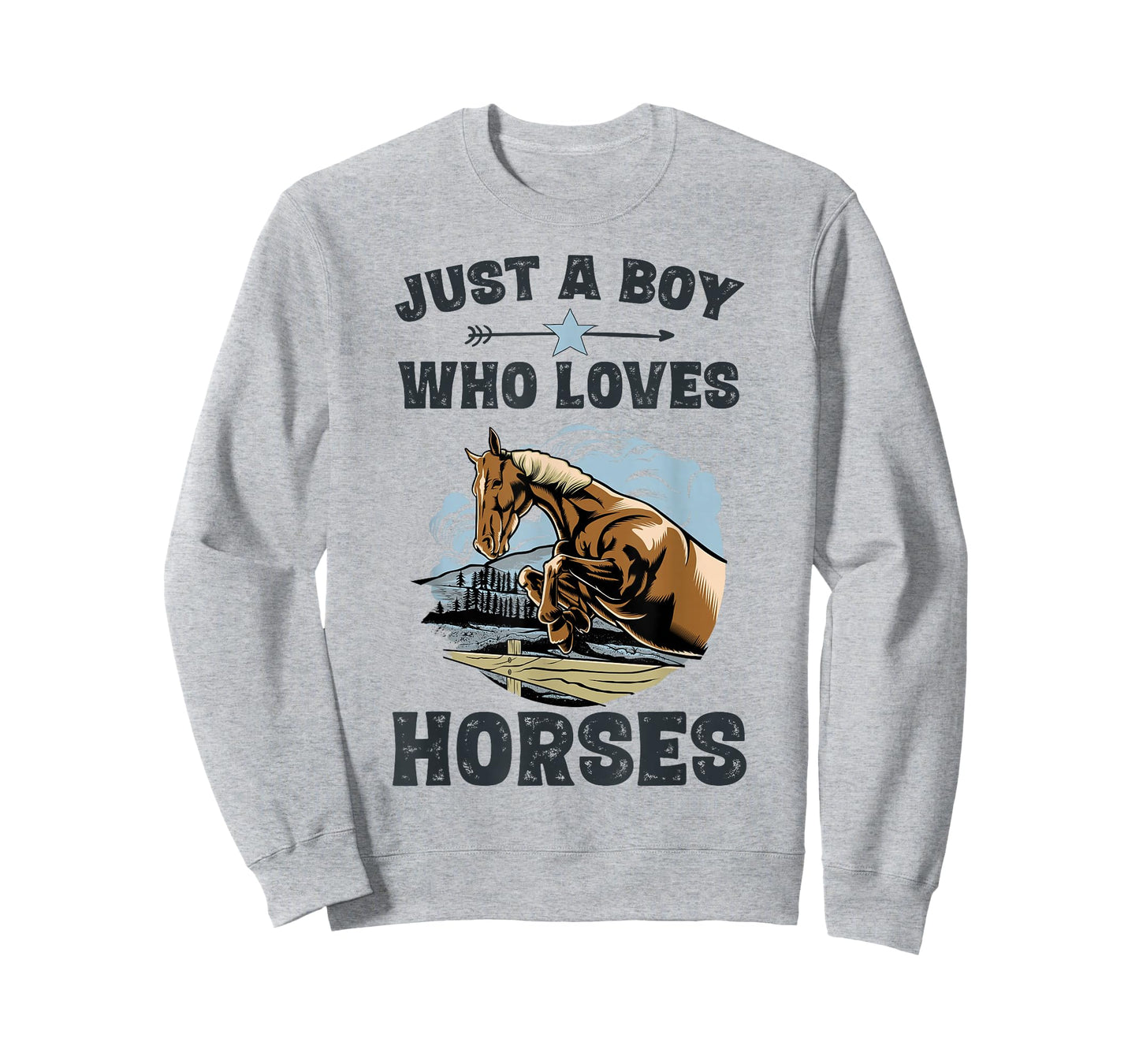 Just A Boy Who Loves Horses Shirt Horse Equestrian Boys T-Shirt