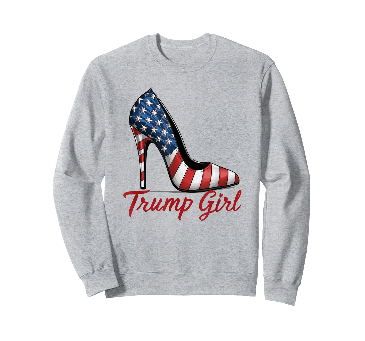 Trump Girl High Heel Stilettos American Flag Trump 2024 T-Shirt