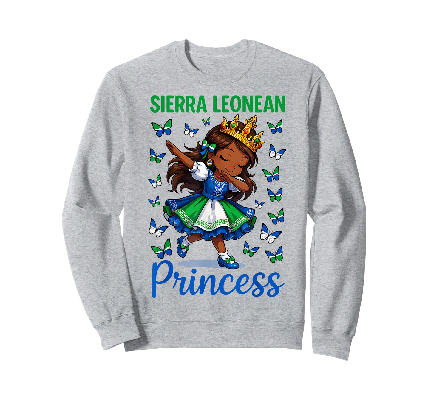 Sierra Leonean Princess Girl National Costume Dab for Girls T-Shirt