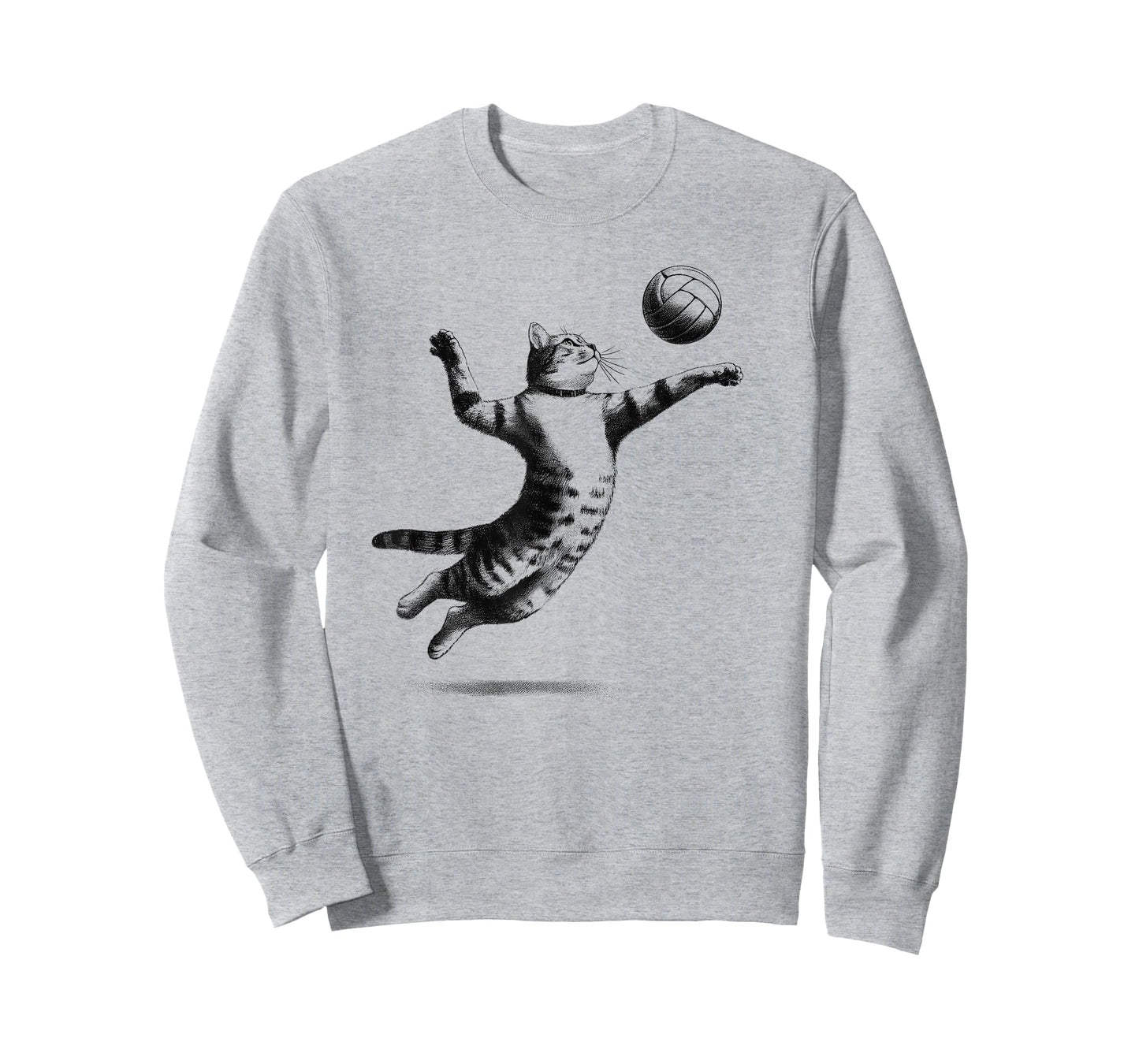 Cat Playing Volleyball Kitten Volleyball Player Vintage T-Shirt
