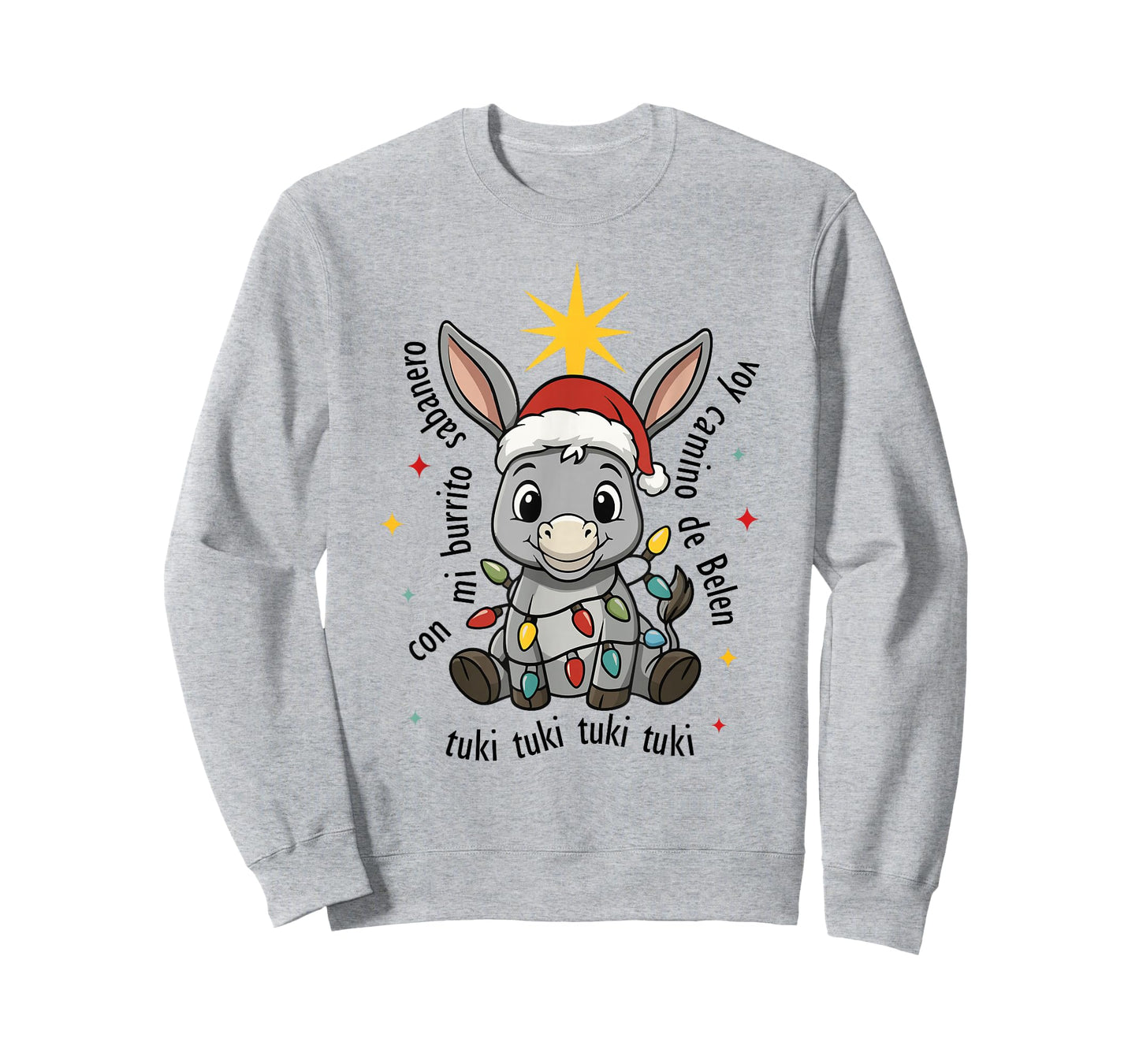 Con Mi Burrito Sabanero Mexican Tuki Tuki Donkey Latino Xmas T-Shirt