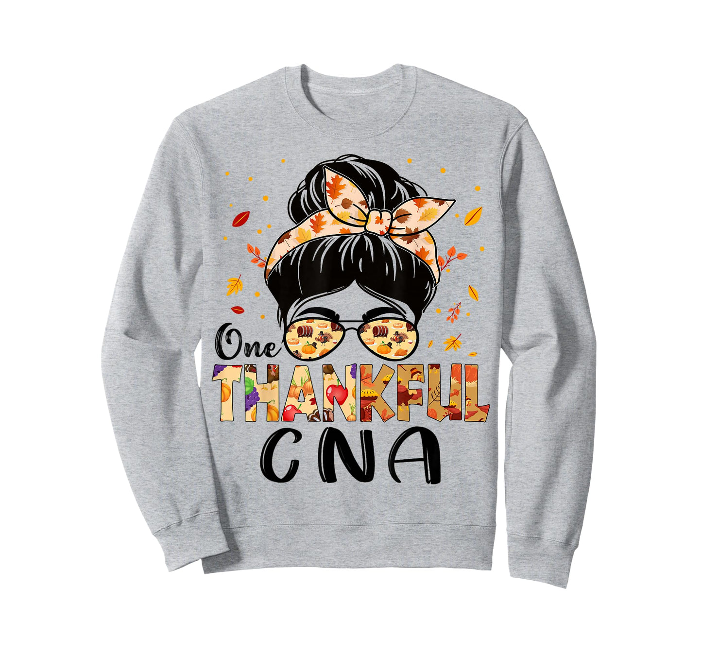 CNA Certified Nursing Assistant Thankful Thanksgiving Fall T-Shirt