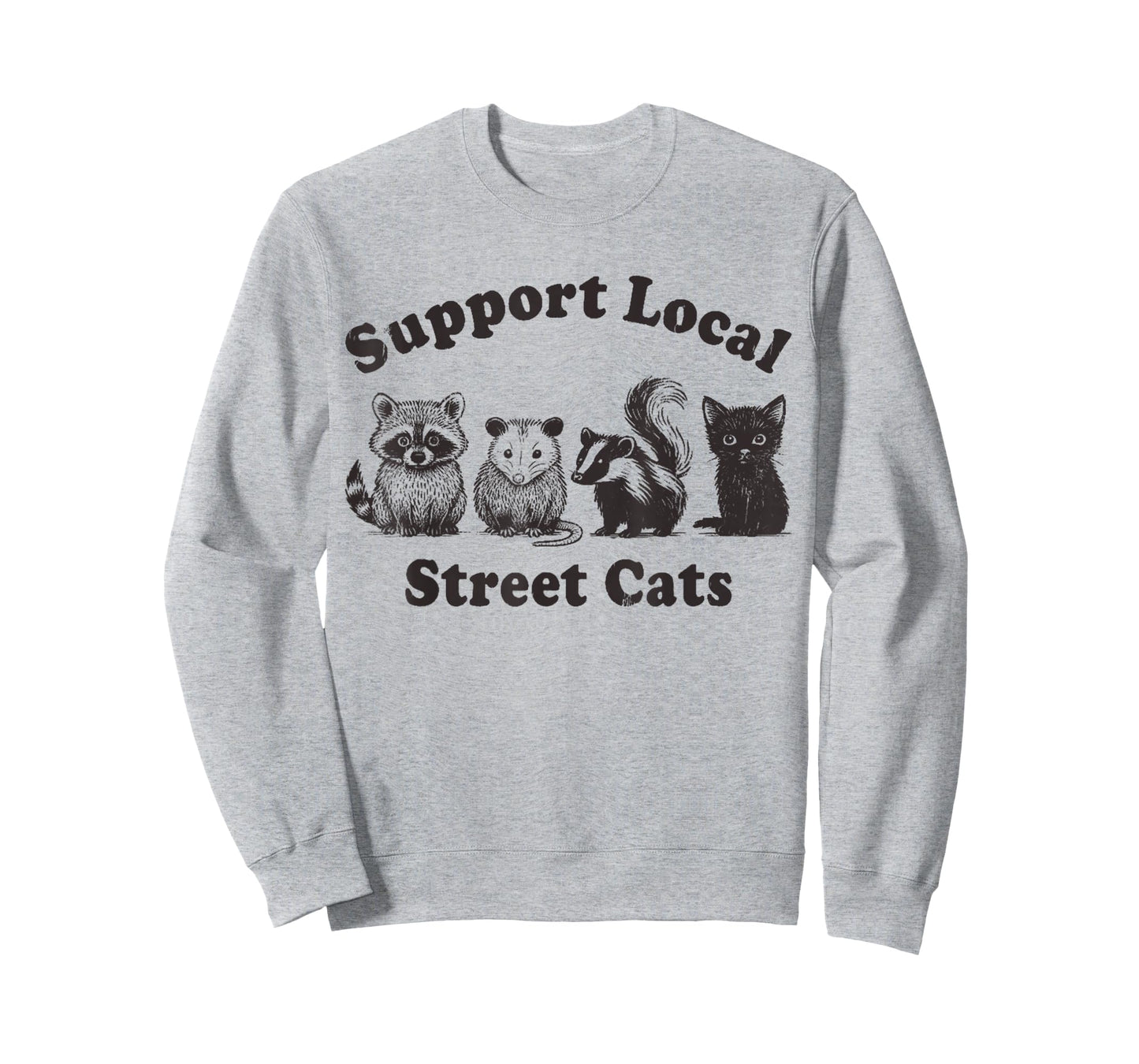 Support Local Street Cats Team Trash Opossum Raccoon Rat T-Shirt