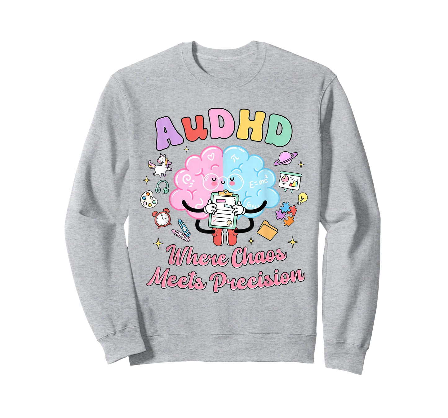 Neurodiversity Cute ADHD Autism AuDHD Neurospicy Teacher T-Shirt