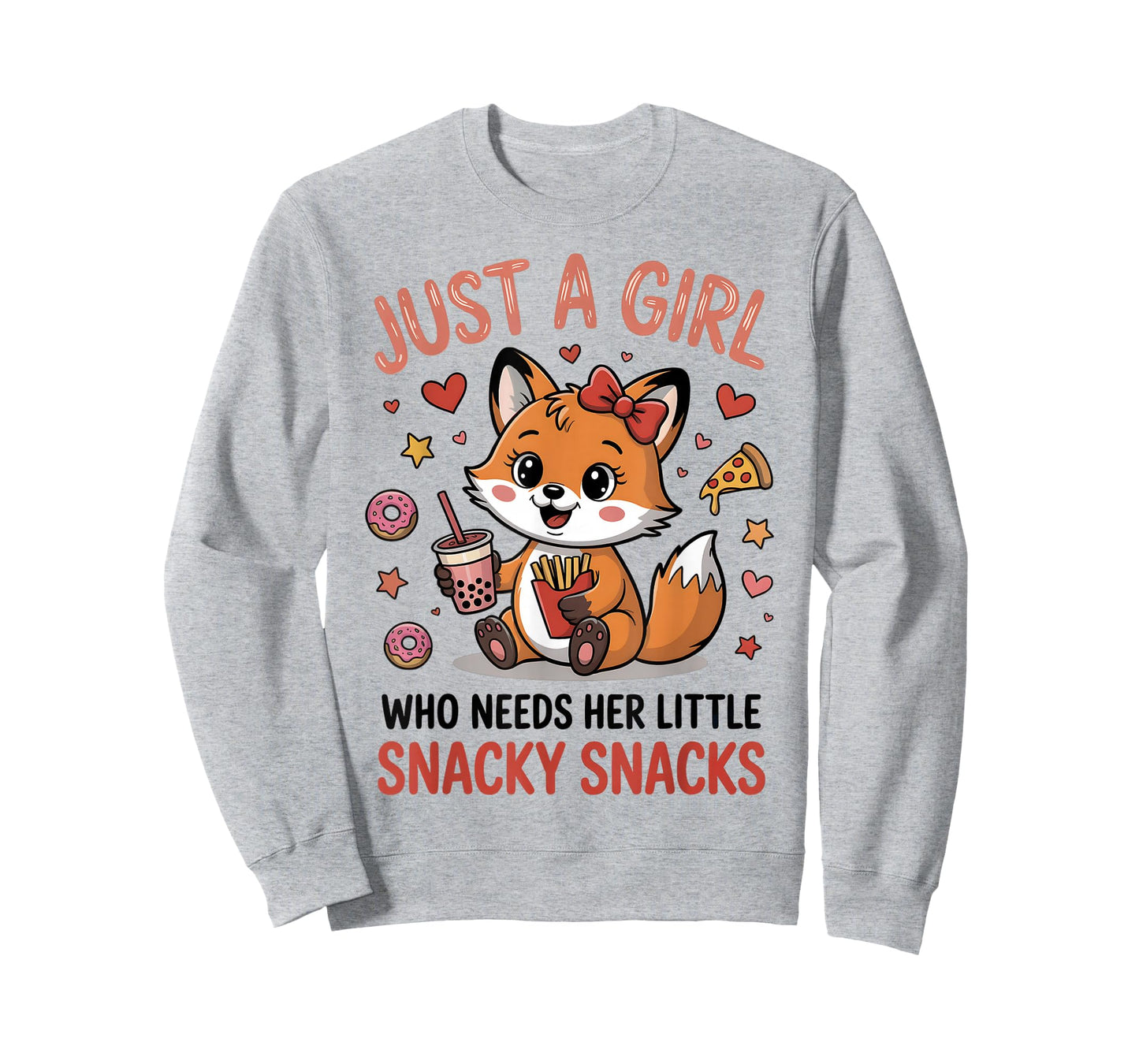 Just A Girl Who Needs Her Little Snacky Snacks Teens Women T-Shirt