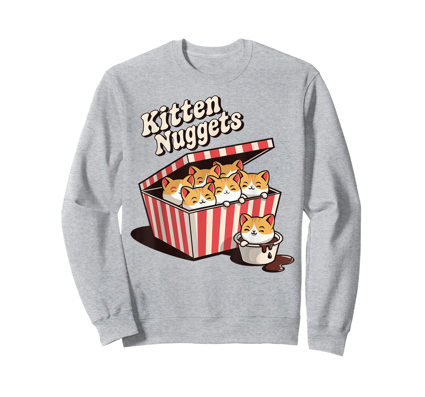 Kitten Nuggets cute Fast Food Pun Cat Owner Cat Lover kids T-Shirt