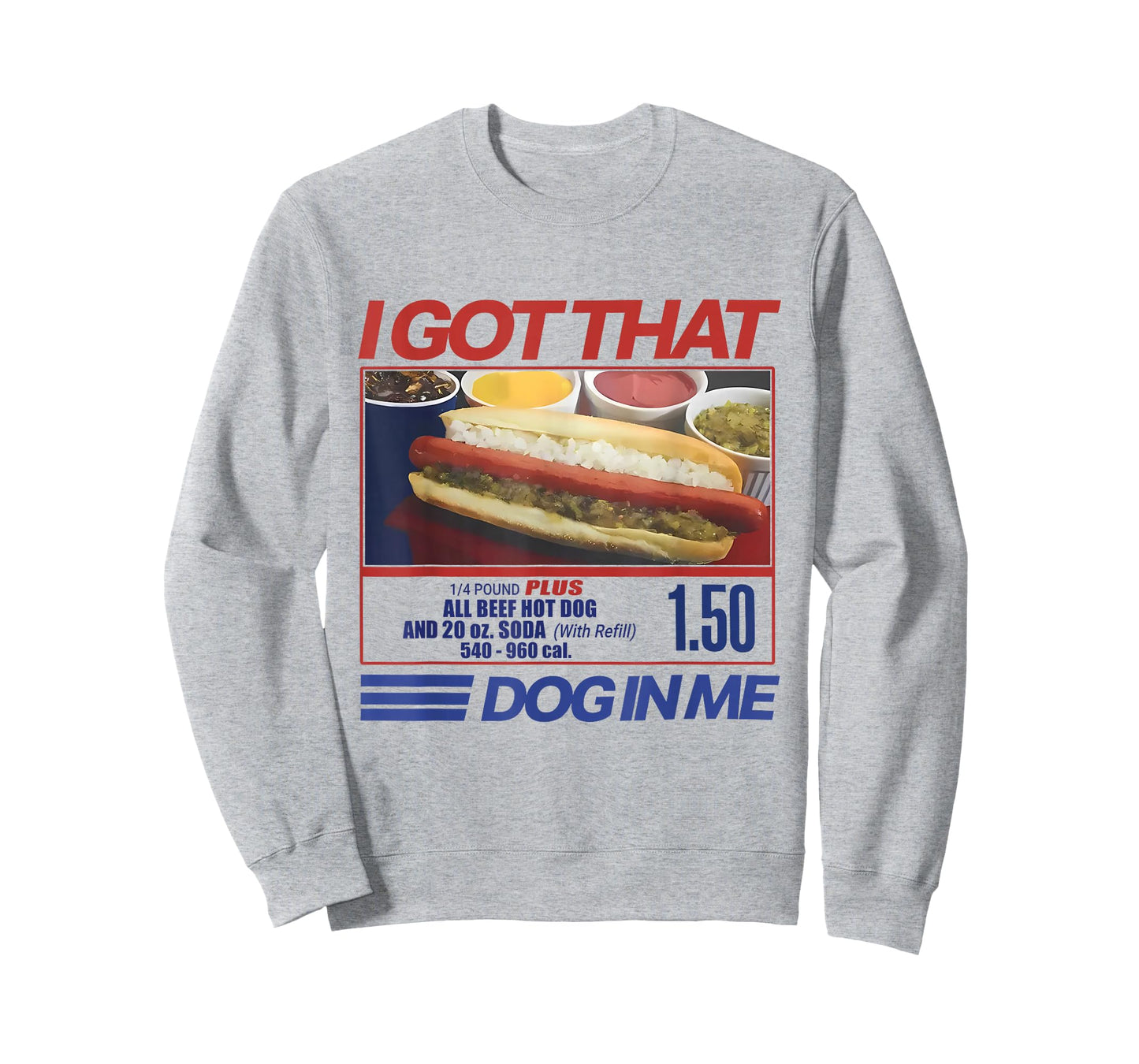 Retro Vintage I Got That Dog in Me Funny Hotdog Men Women T-Shirt