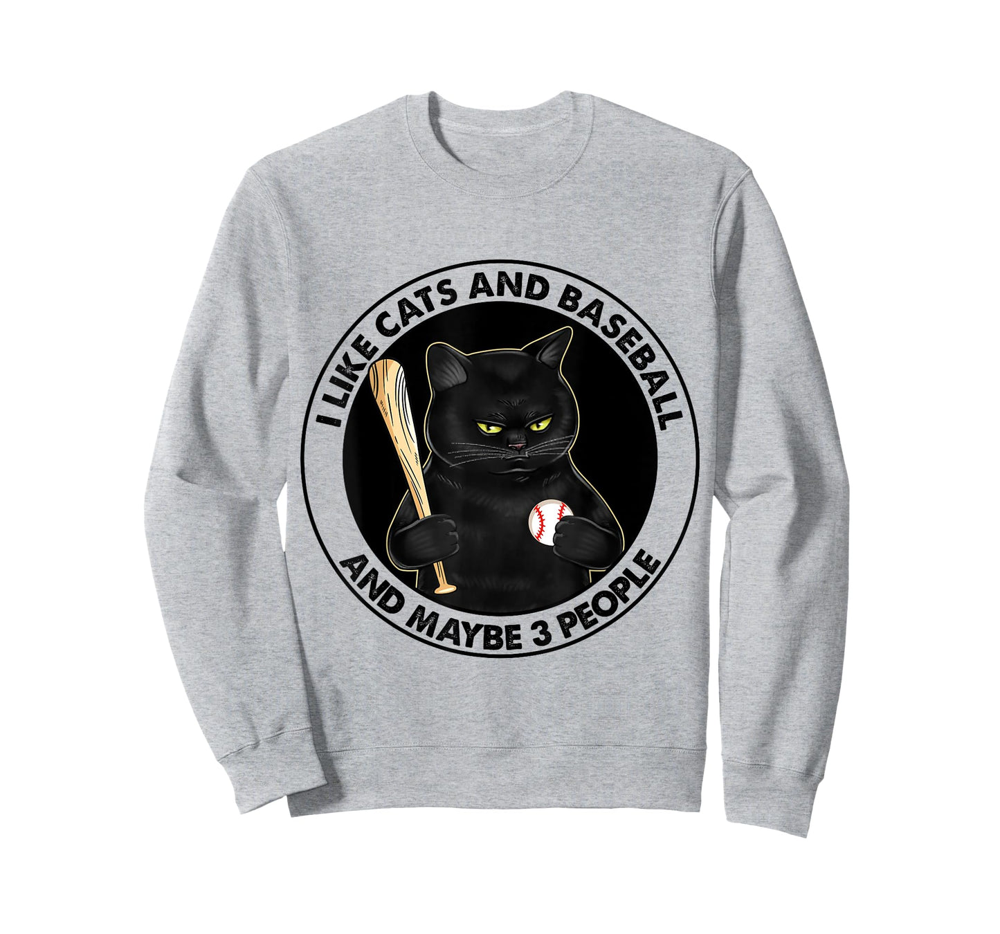 I Like Cats And Baseball T-Shirt