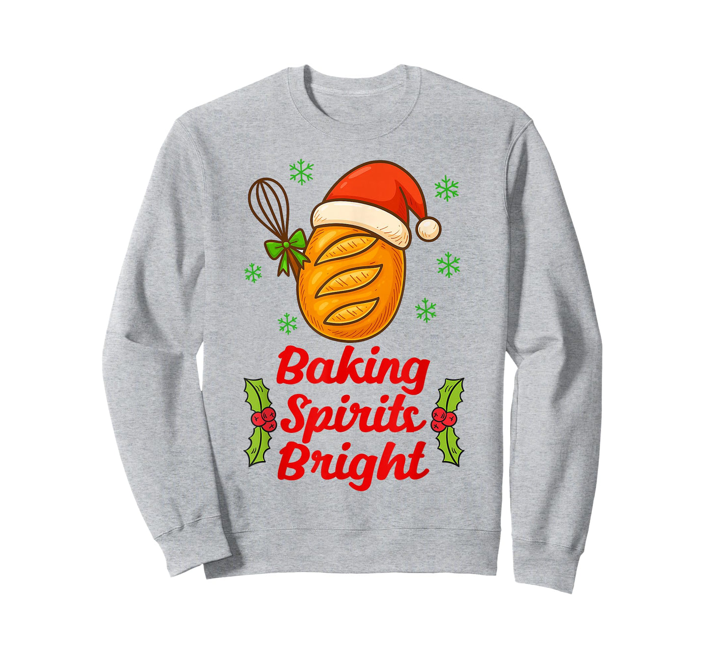 Baking Spirits A Bright Christmas Xmas Baker Sourdough Mama T-Shirt
