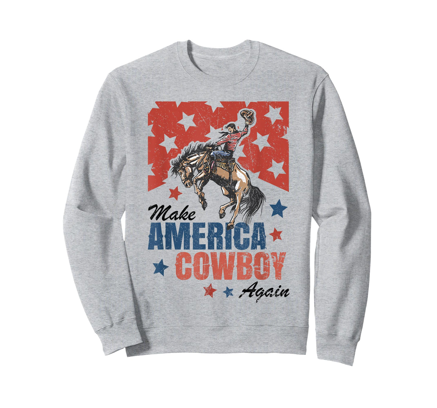 Make America Cowgirl Cowboy Again Western 4th Of July T-Shirt