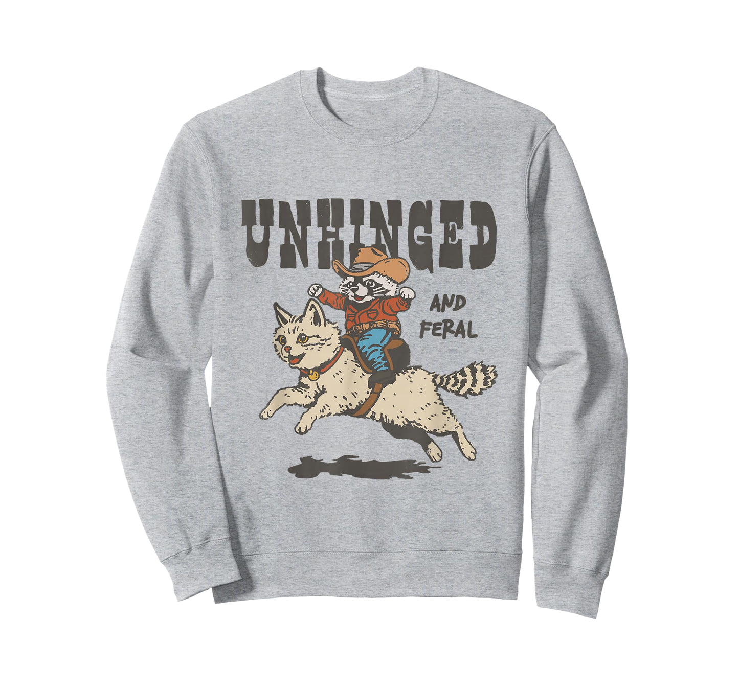 Unhinged and Feral Raccoon Shirt Toddler Racoon Cowboy T-Shirt