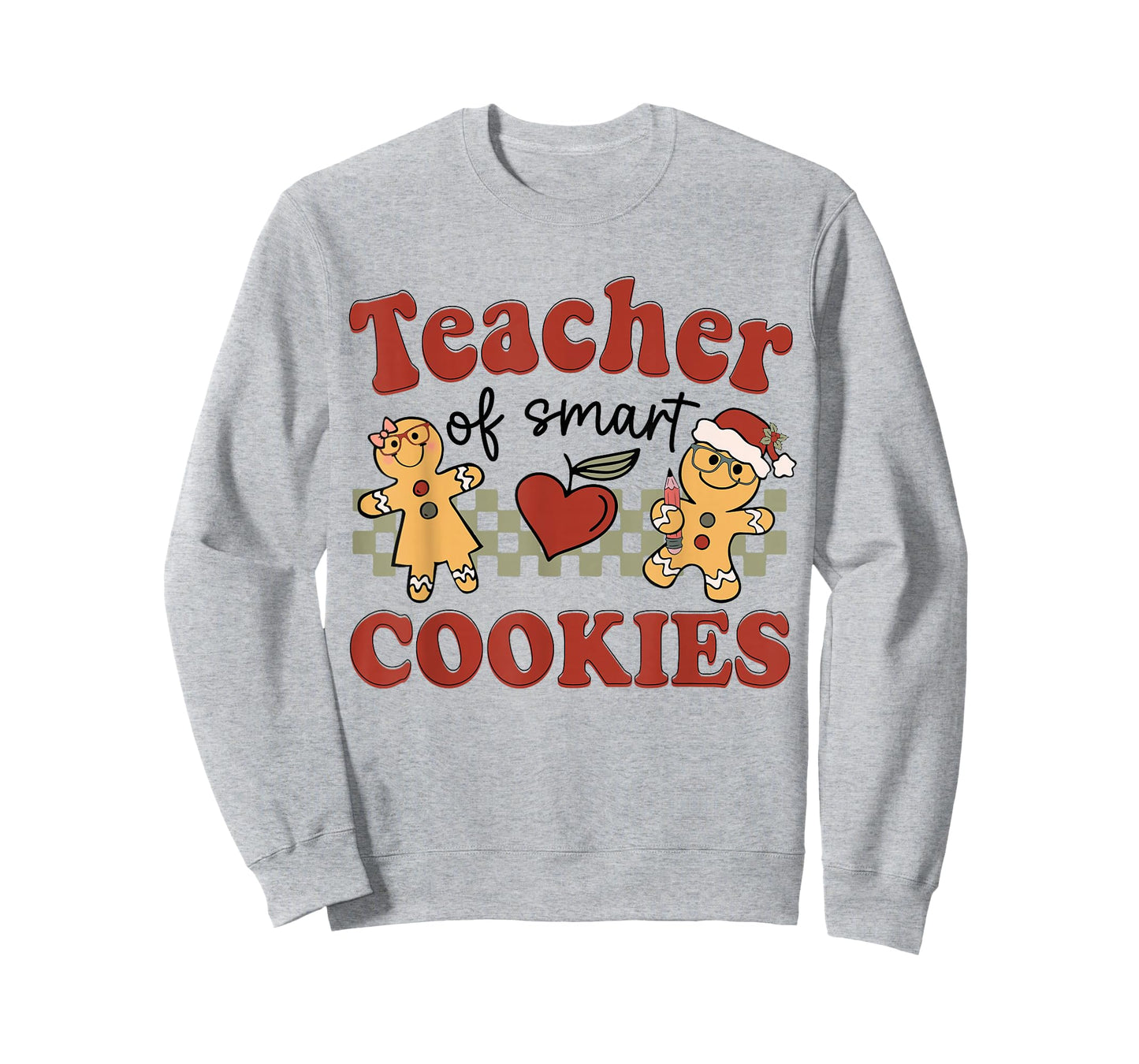 Christmas Teacher of Smart Cookies Baking Gingerbread Man T-Shirt