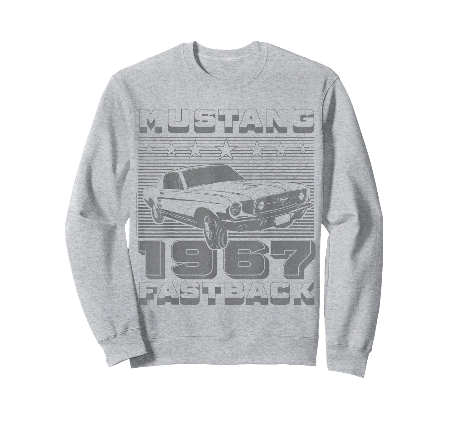 Ford - Mustang Fastback Patriotic Stars and Stripes 1967 T-Shirt