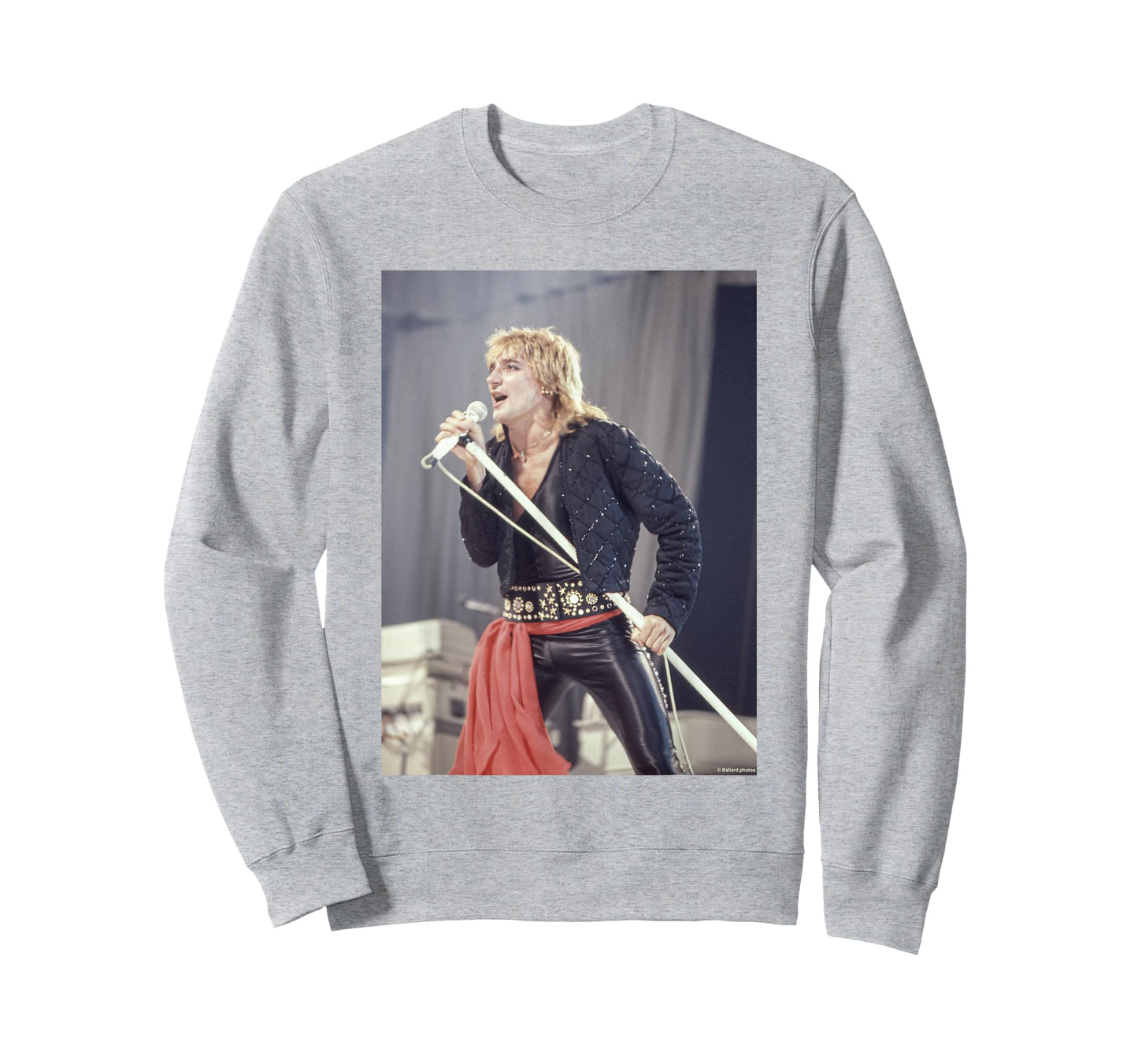 Rod Stewart Singer Of Faces Live By Allan Ballard T-Shirt