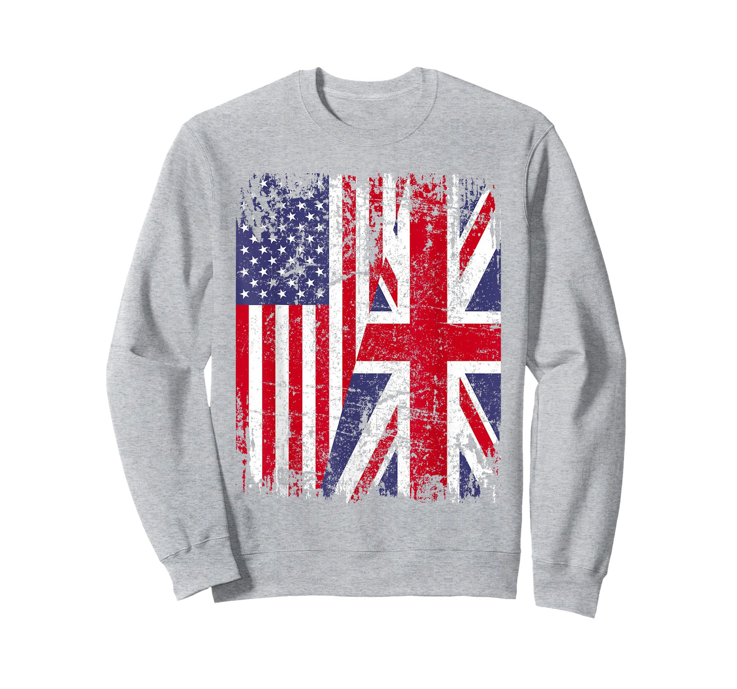 BRITISH ROOTS | Half American Flag | BRITAIN UK T-Shirt