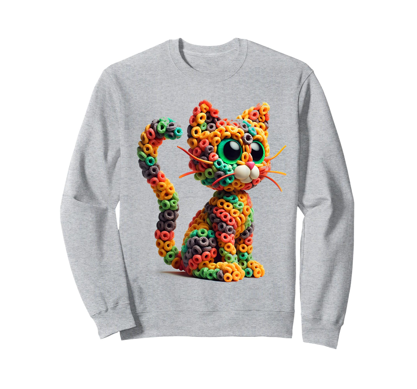Cat made entirely out Fruit Loops T-Shirt