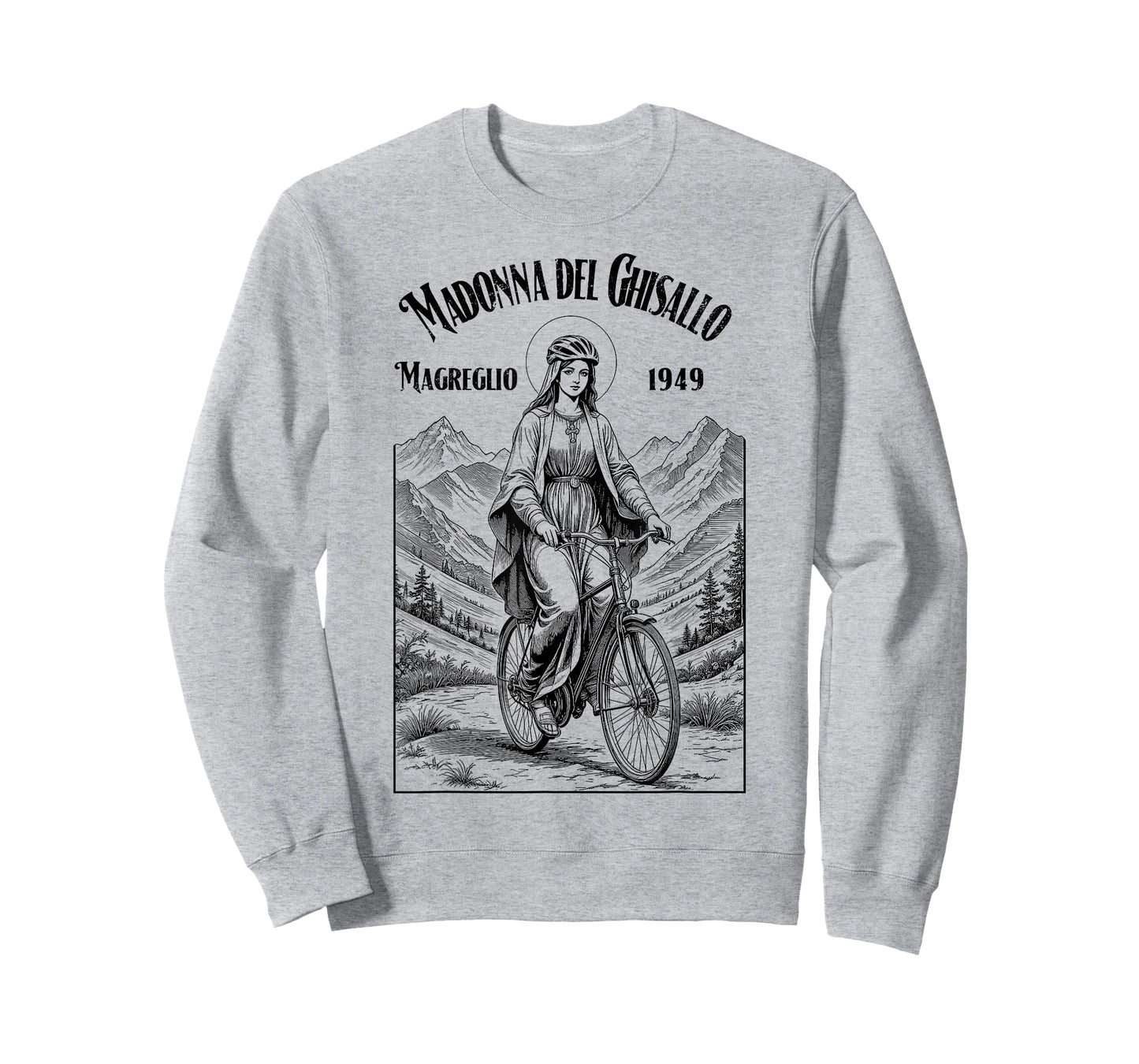 Cycling Cyclist Patron Saint Madonna del Ghisallo Bicycle T-Shirt